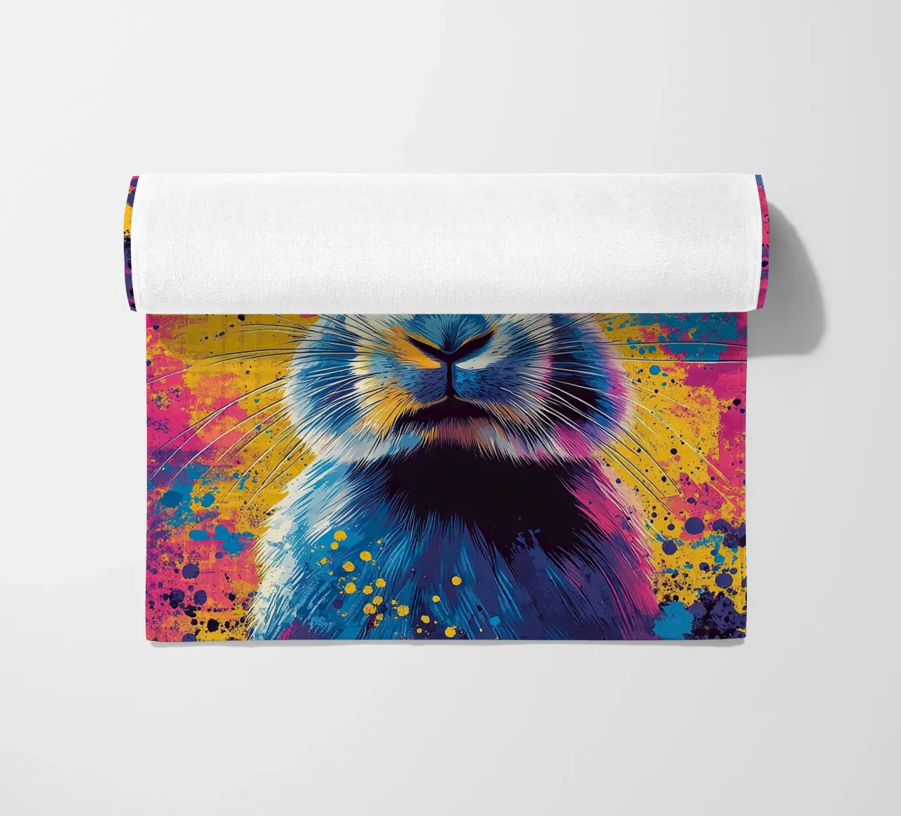 Coniglio - Pop Art telo mare da Nikis Art Studio