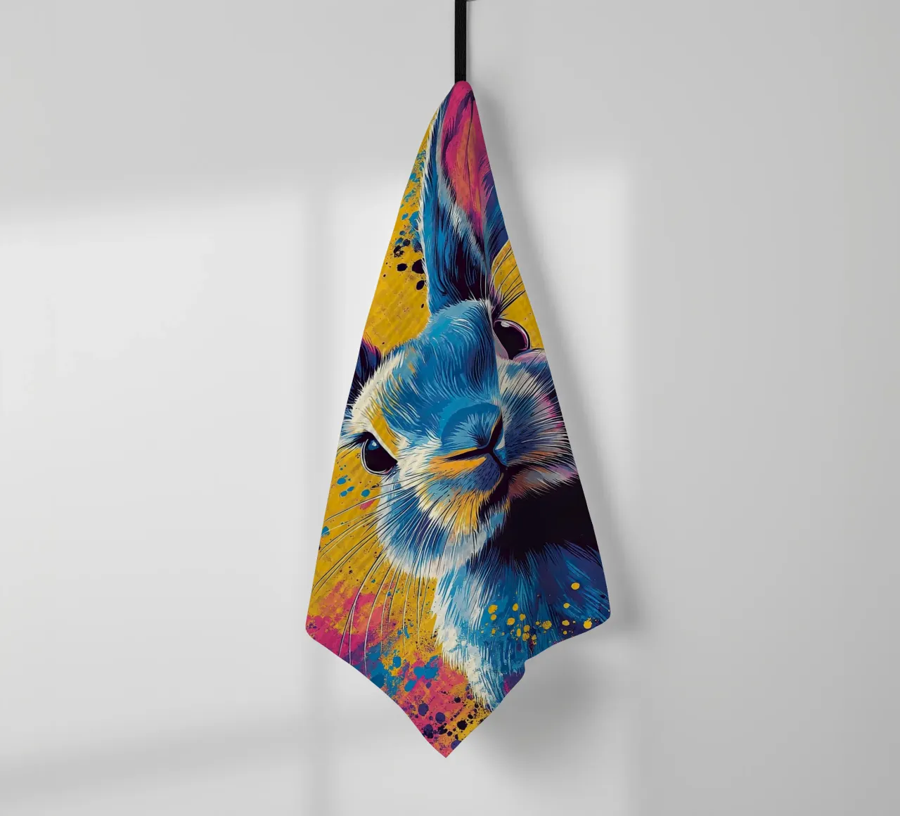 Coniglio - Pop Art canovaccio da cucina da Nikis Art Studio