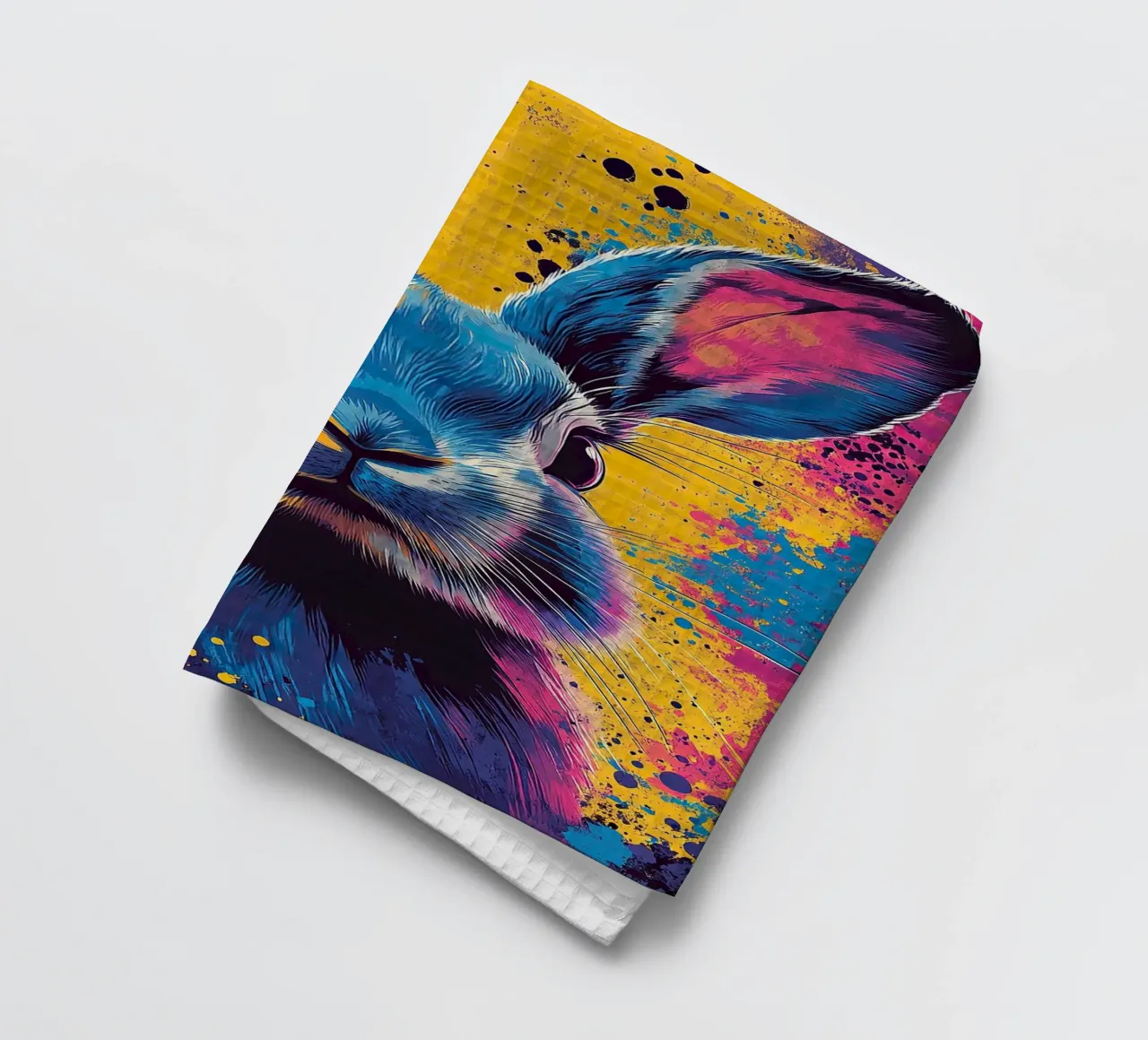 Coniglio - Pop Art canovaccio da cucina da Nikis Art Studio