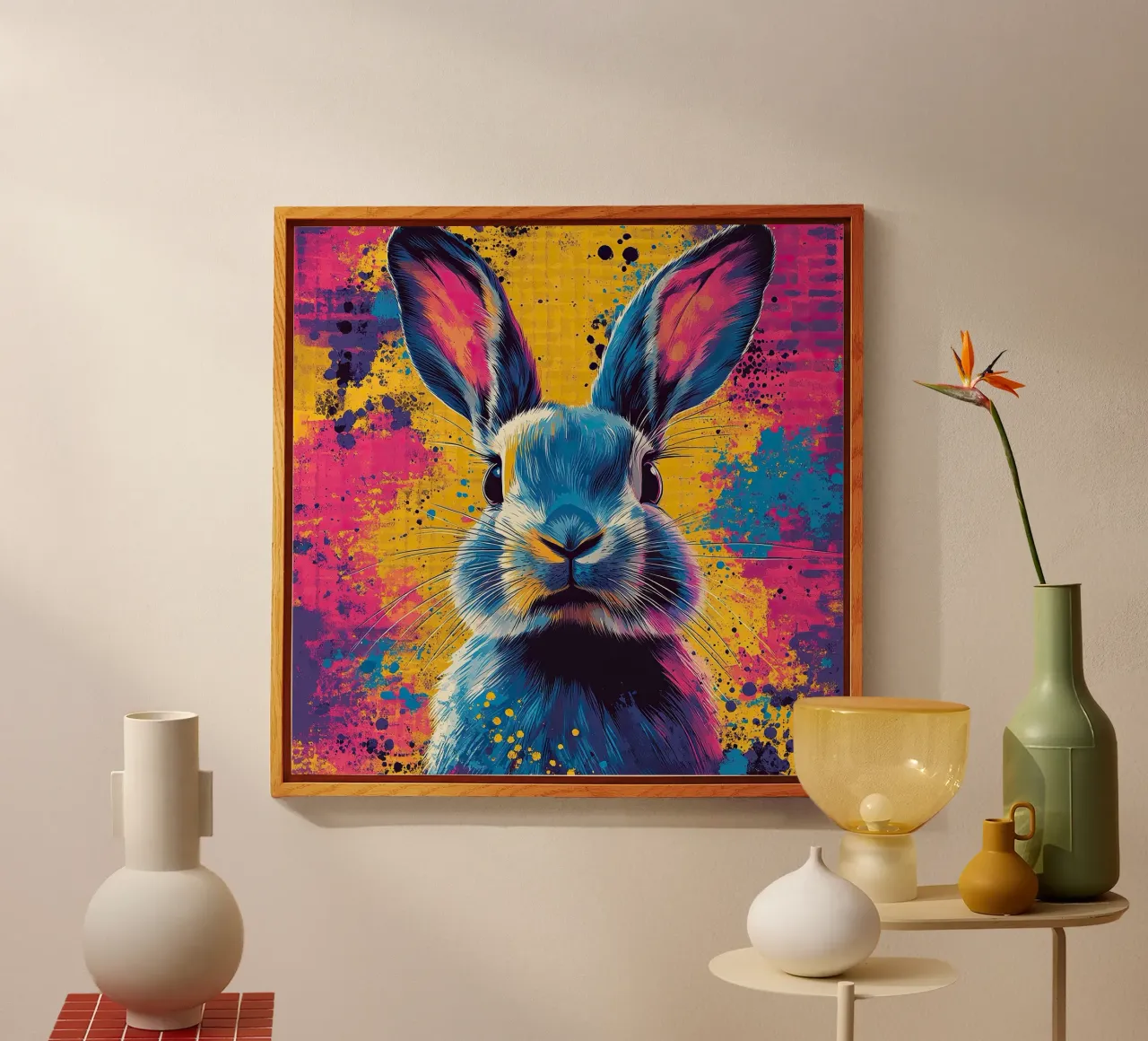 Coniglio - Pop Art plexiglass da Nikis Art Studio