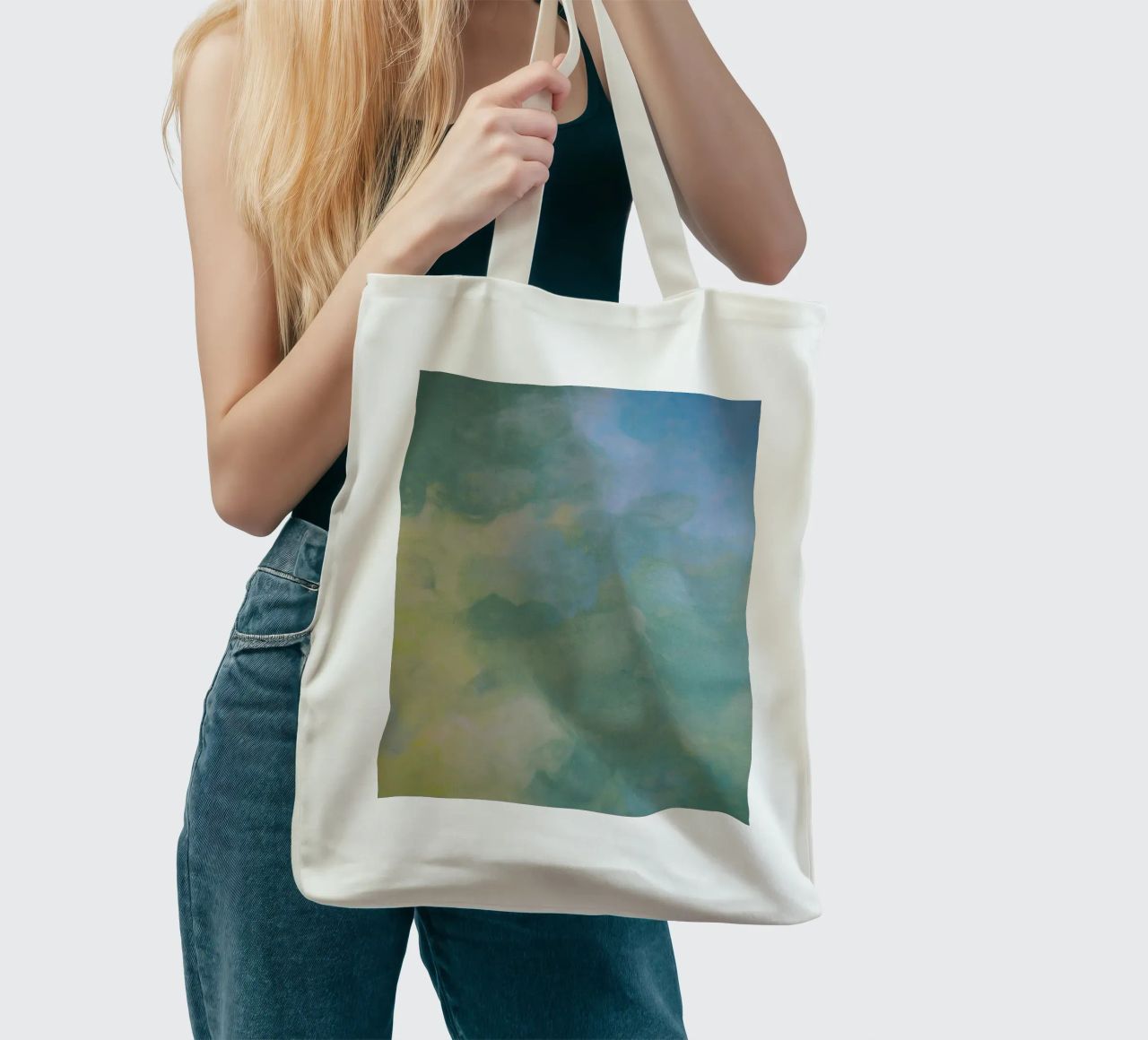 Soft Horizons borsa in juta da Jeanette Haga