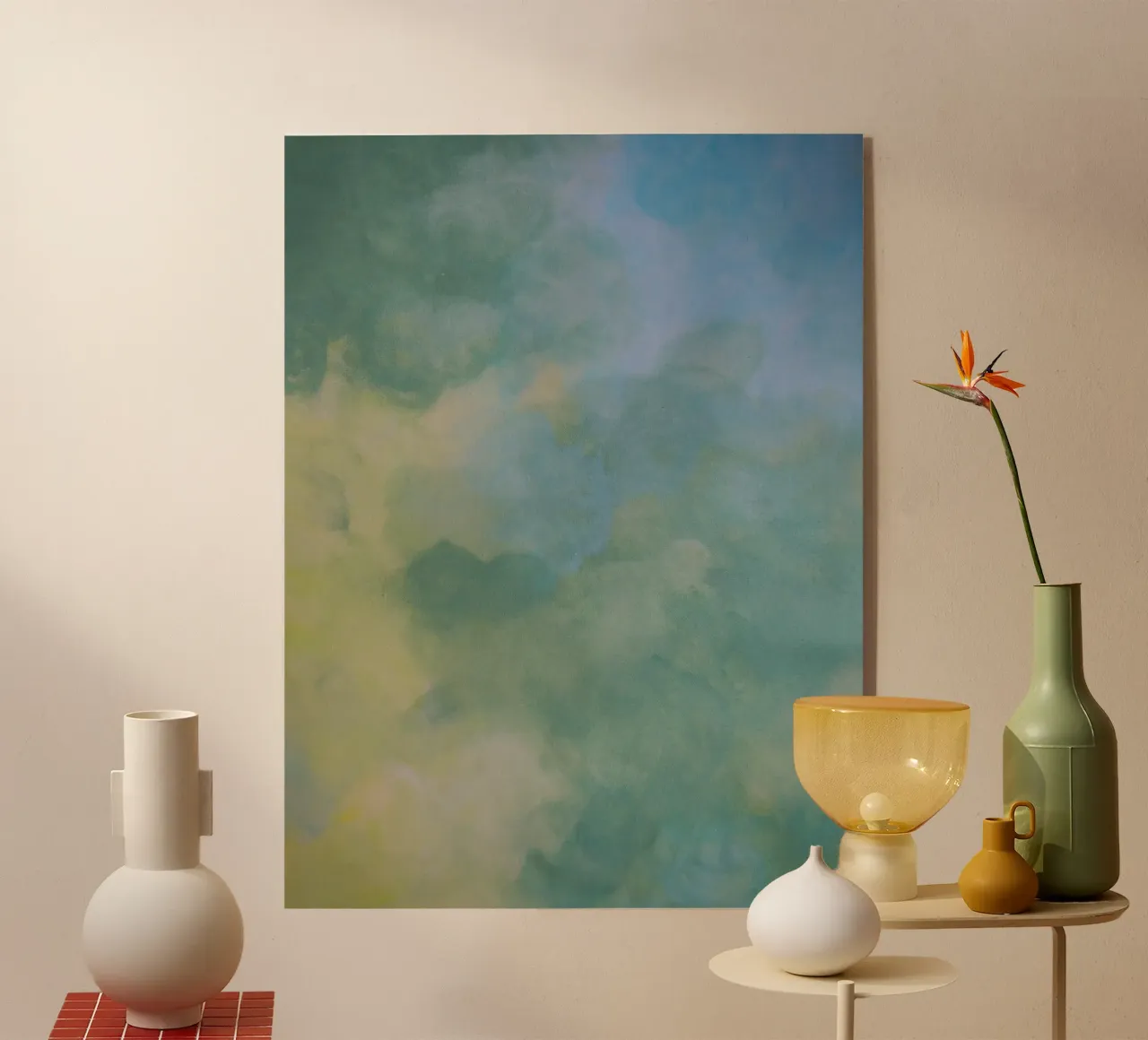 Soft Horizons Acryl-Glas von Jeanette Haga