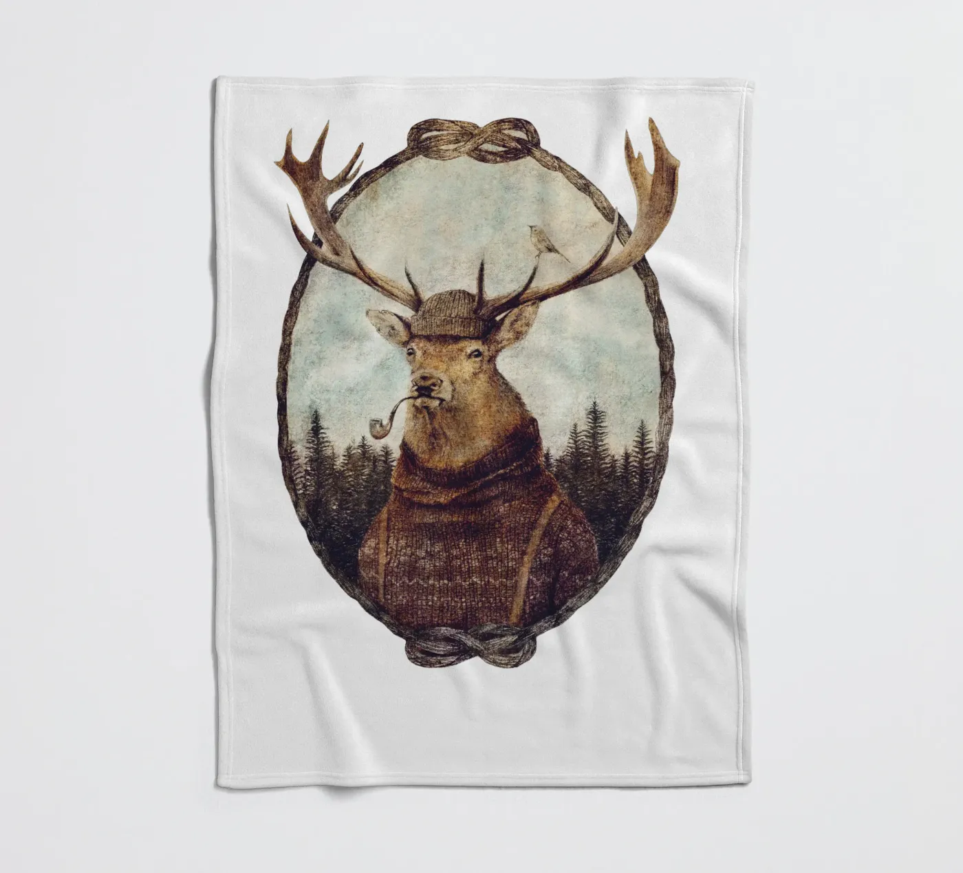 Wild Thinking fleece blanket by mikekoubou
