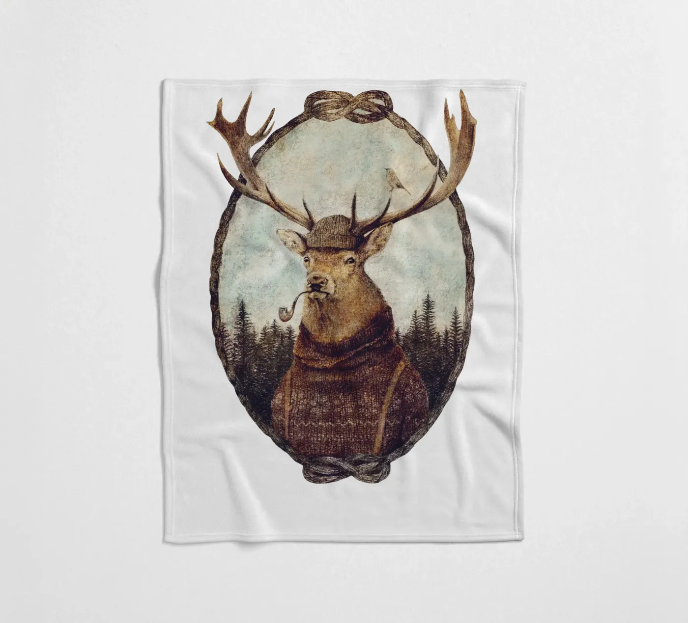 Wild Thinking fleece blanket by mikekoubou