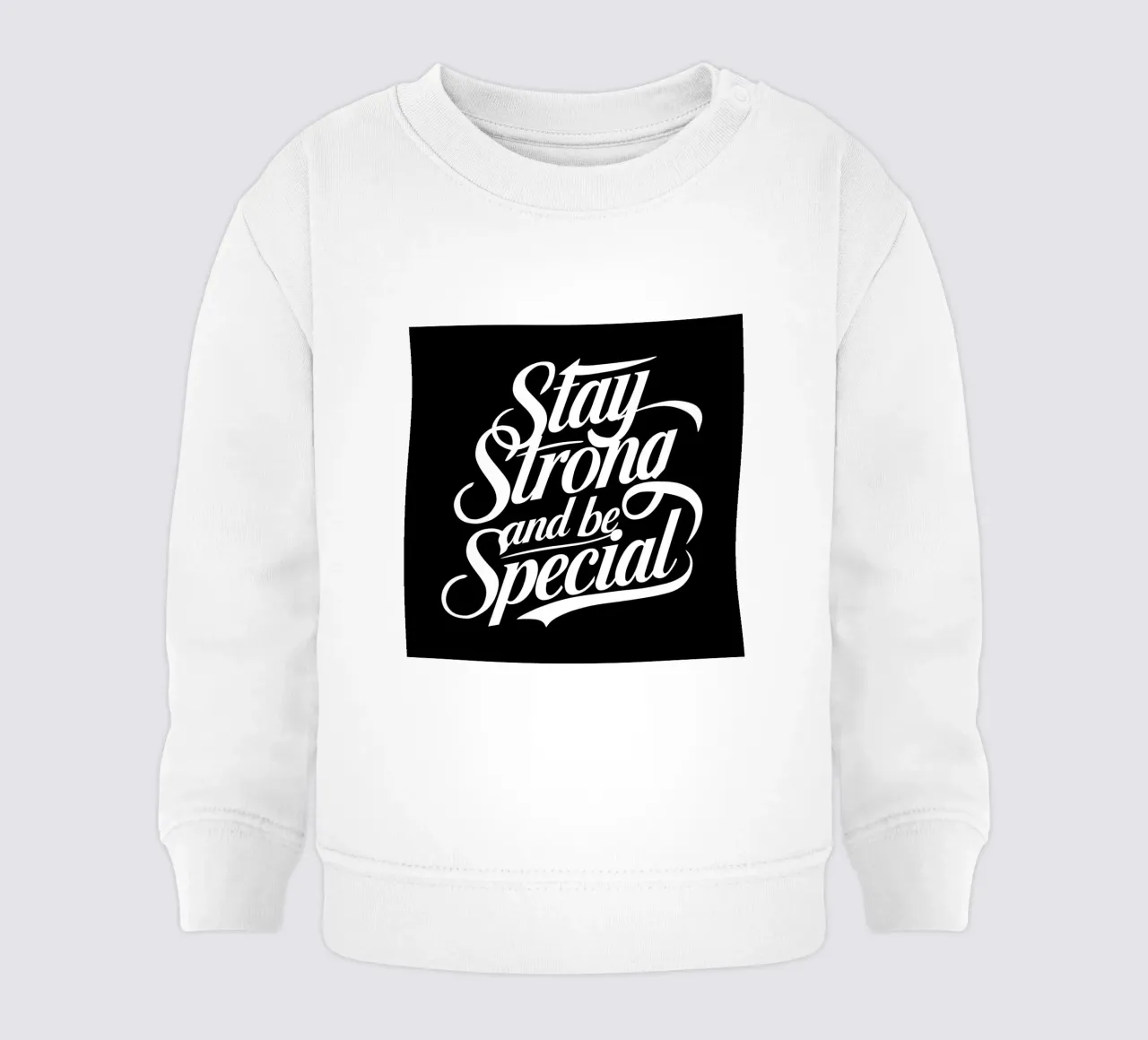 Siate forti, siate speciali felpa neonato da inspirational quote