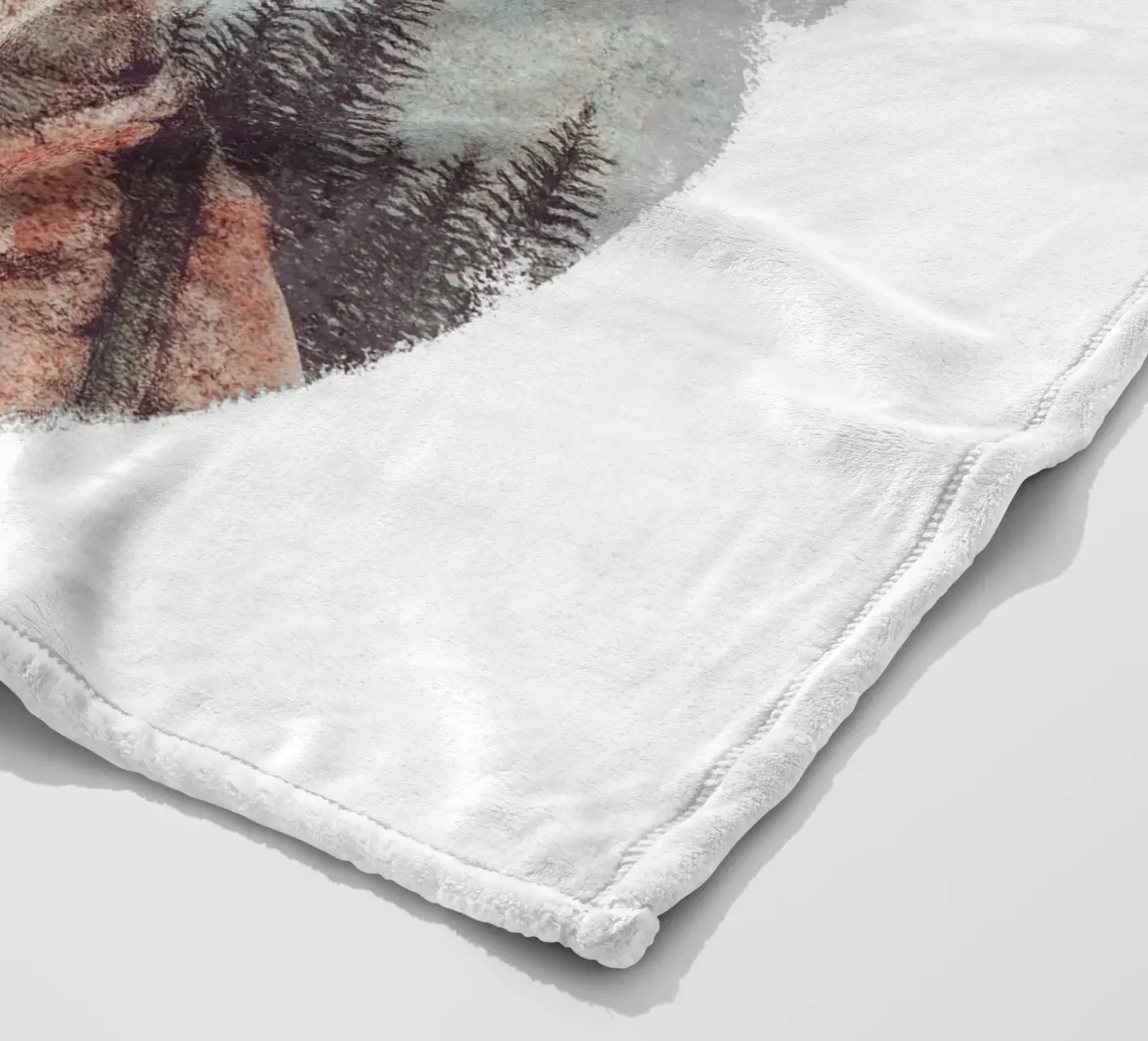 Cervo selvatico errante coperta in pile da mikekoubou