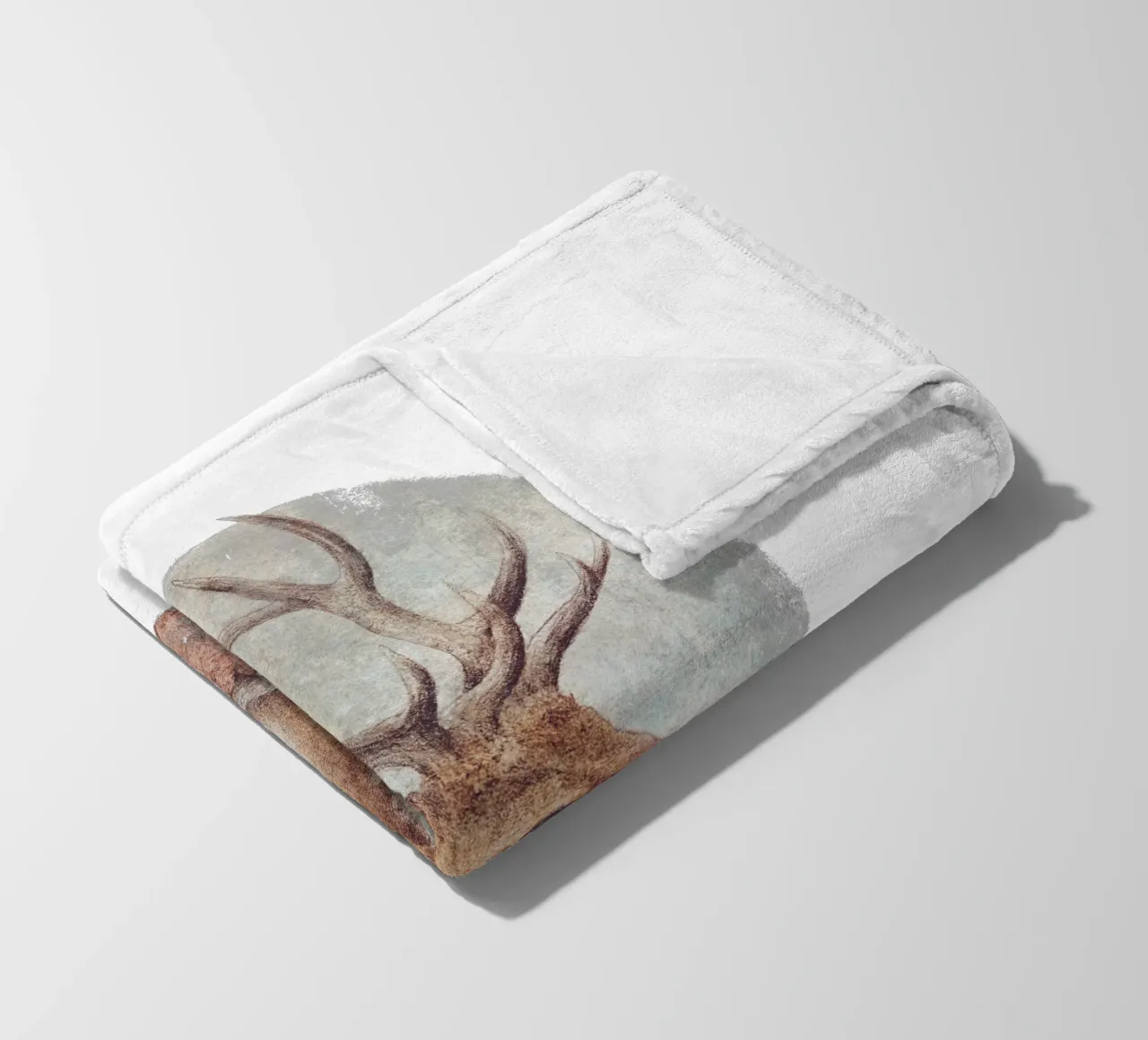 Cervo selvatico errante coperta in pile da mikekoubou