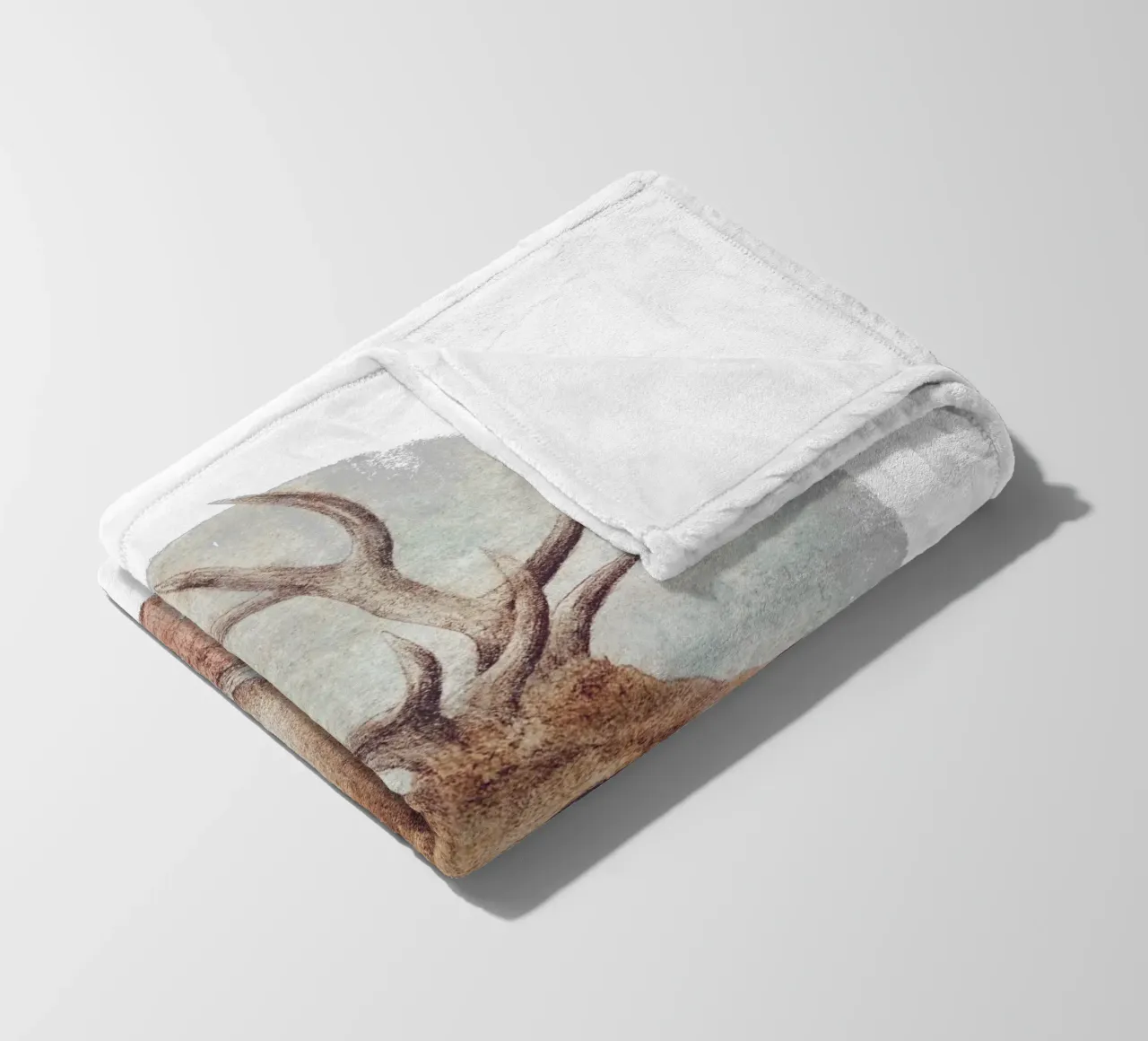 Cervo selvatico errante coperta in pile da mikekoubou