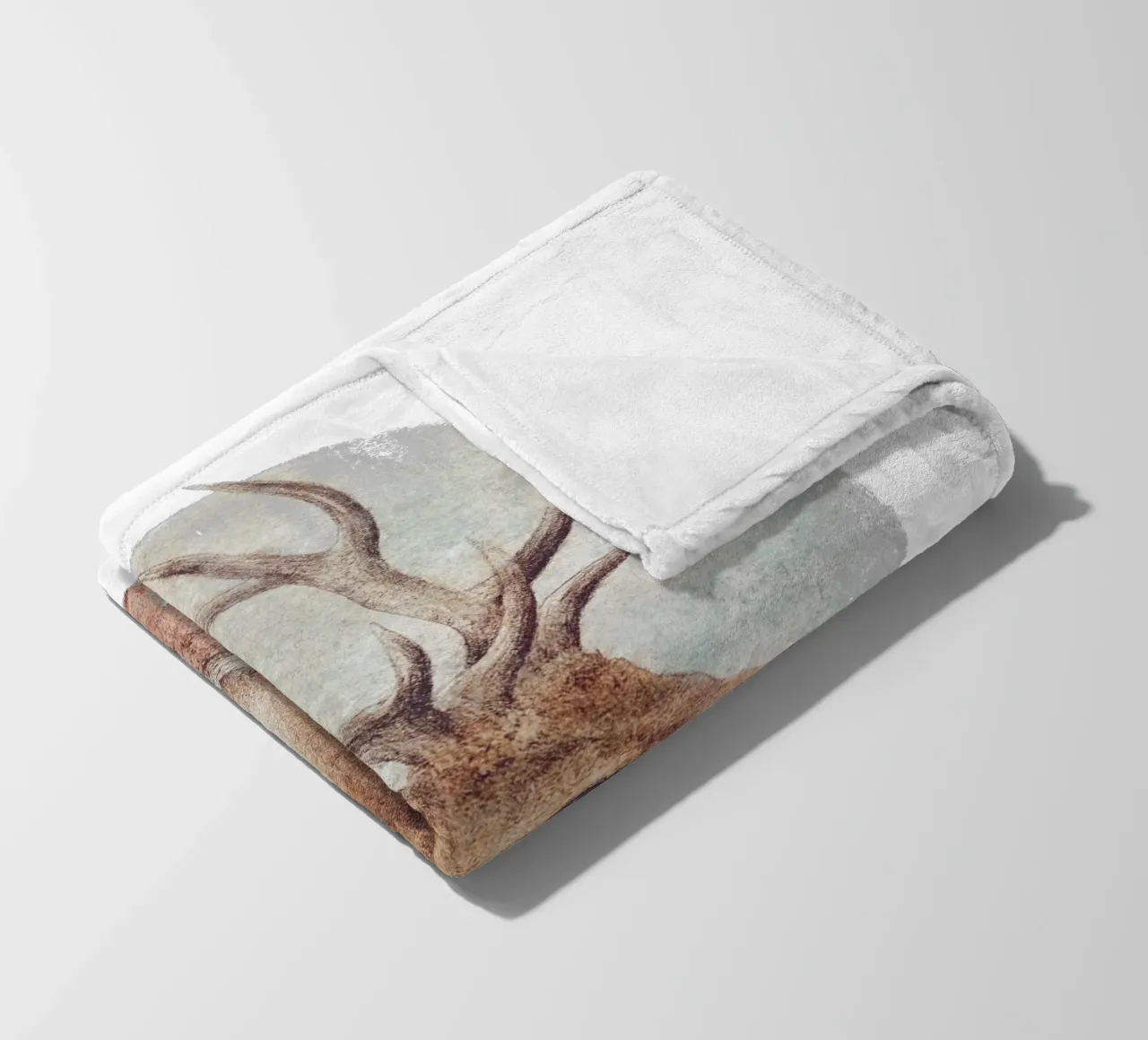 Cervo selvatico errante coperta in pile da mikekoubou