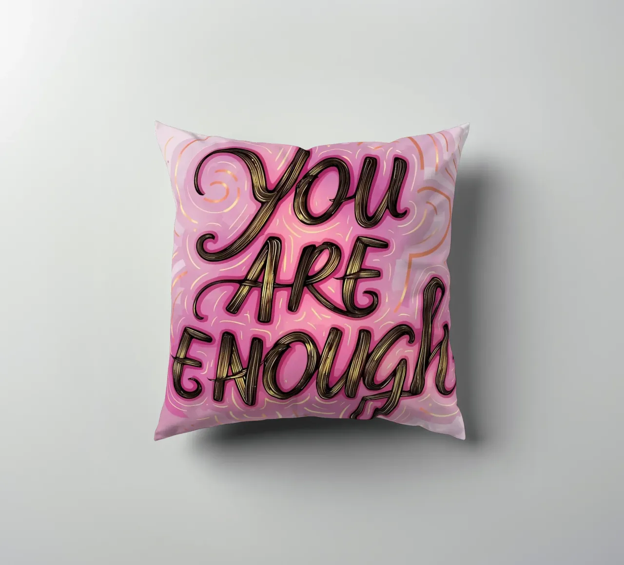 Tu sei abbastanza cuscino da inspirational quote