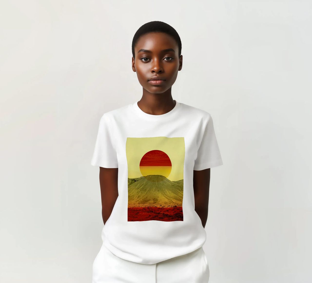 Warm abstraction t-shirt da Stoian Hitrov