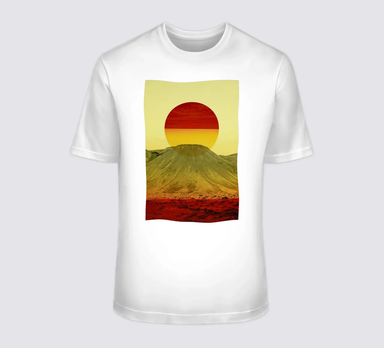 Warm abstraction t-shirt by Stoian Hitrov