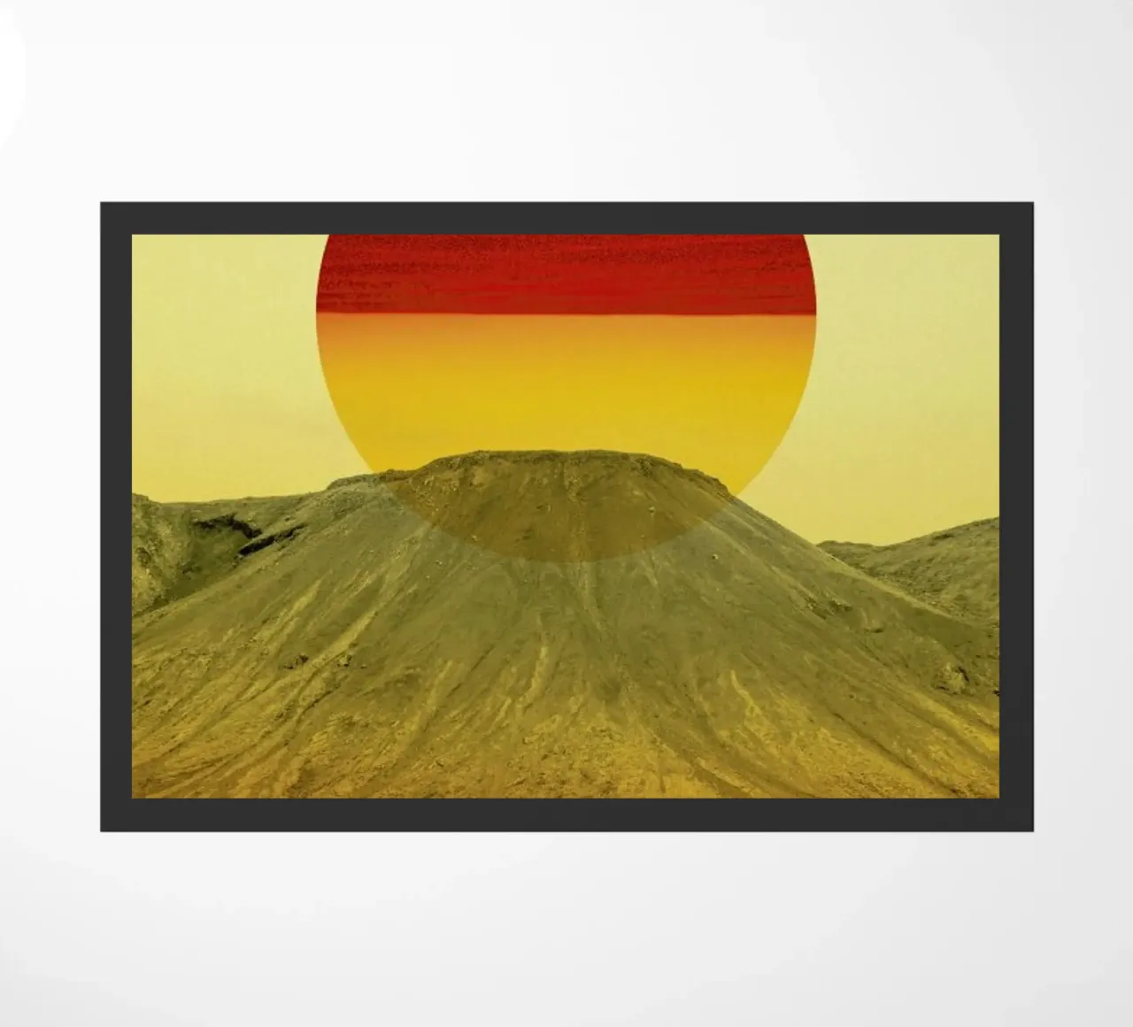 Warm abstraction deurmat van Stoian Hitrov