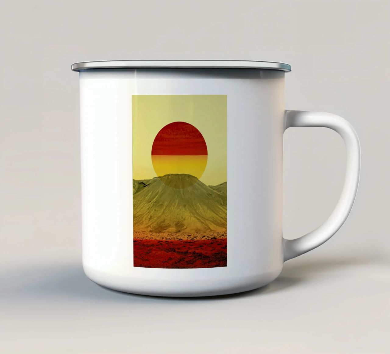 Warm abstraction tazza in smalto da Stoian Hitrov