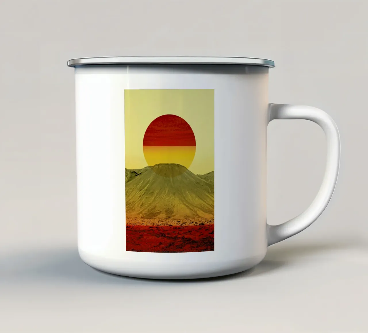 Warm abstraction Emaille Tasse von Stoian Hitrov