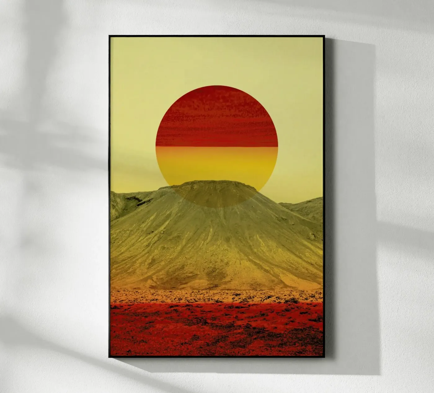 Warm abstraction acrylic glass by Stoian Hitrov