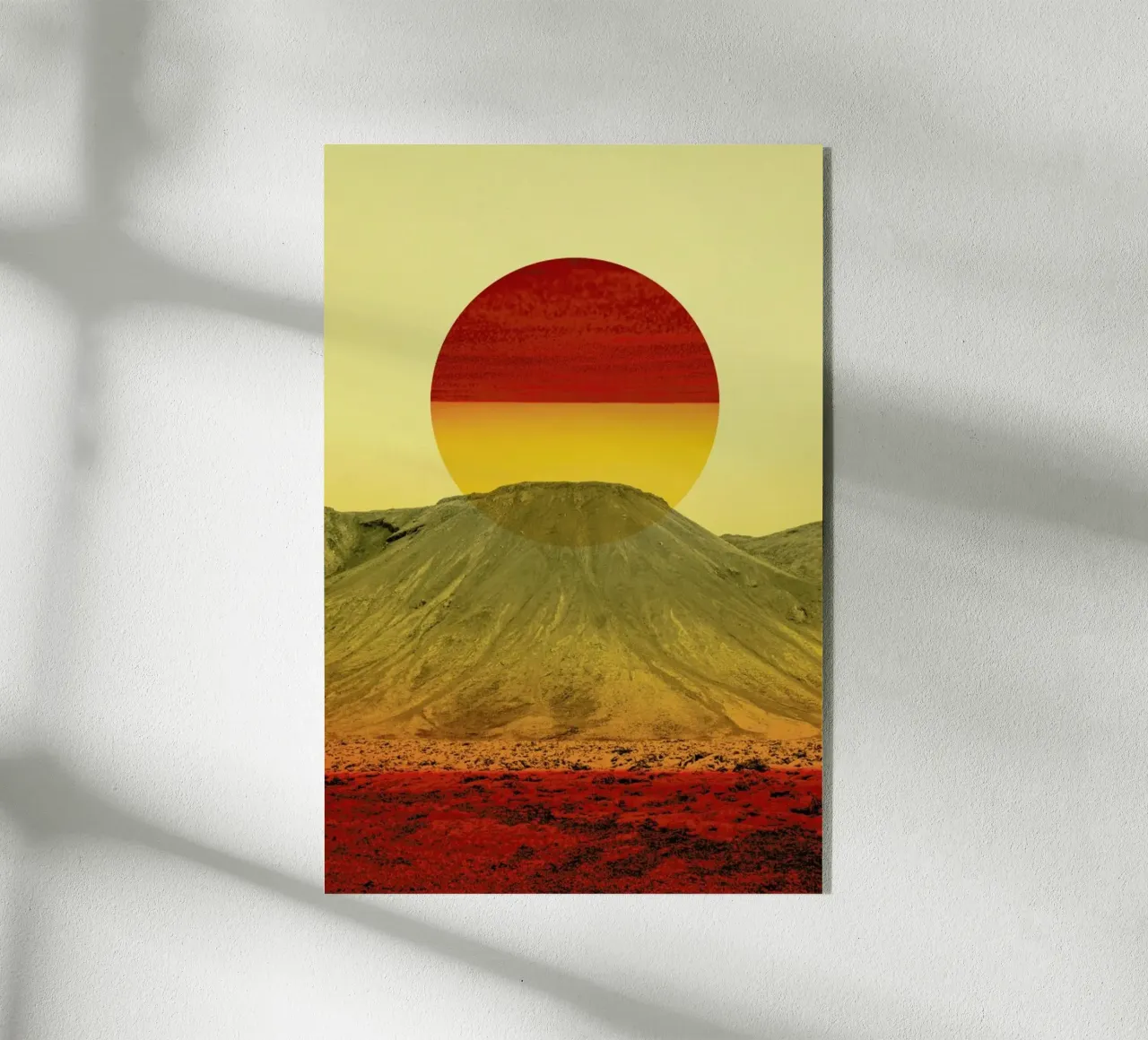 Warm abstraction acrylic glass by Stoian Hitrov