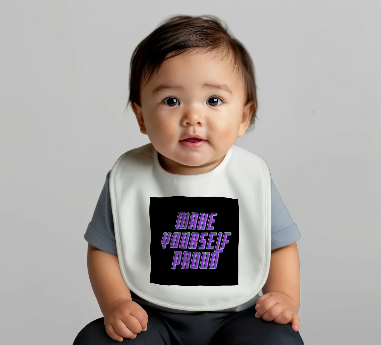 Rendetevi orgogliosi di voi stessi bavaglino da inspirational quote