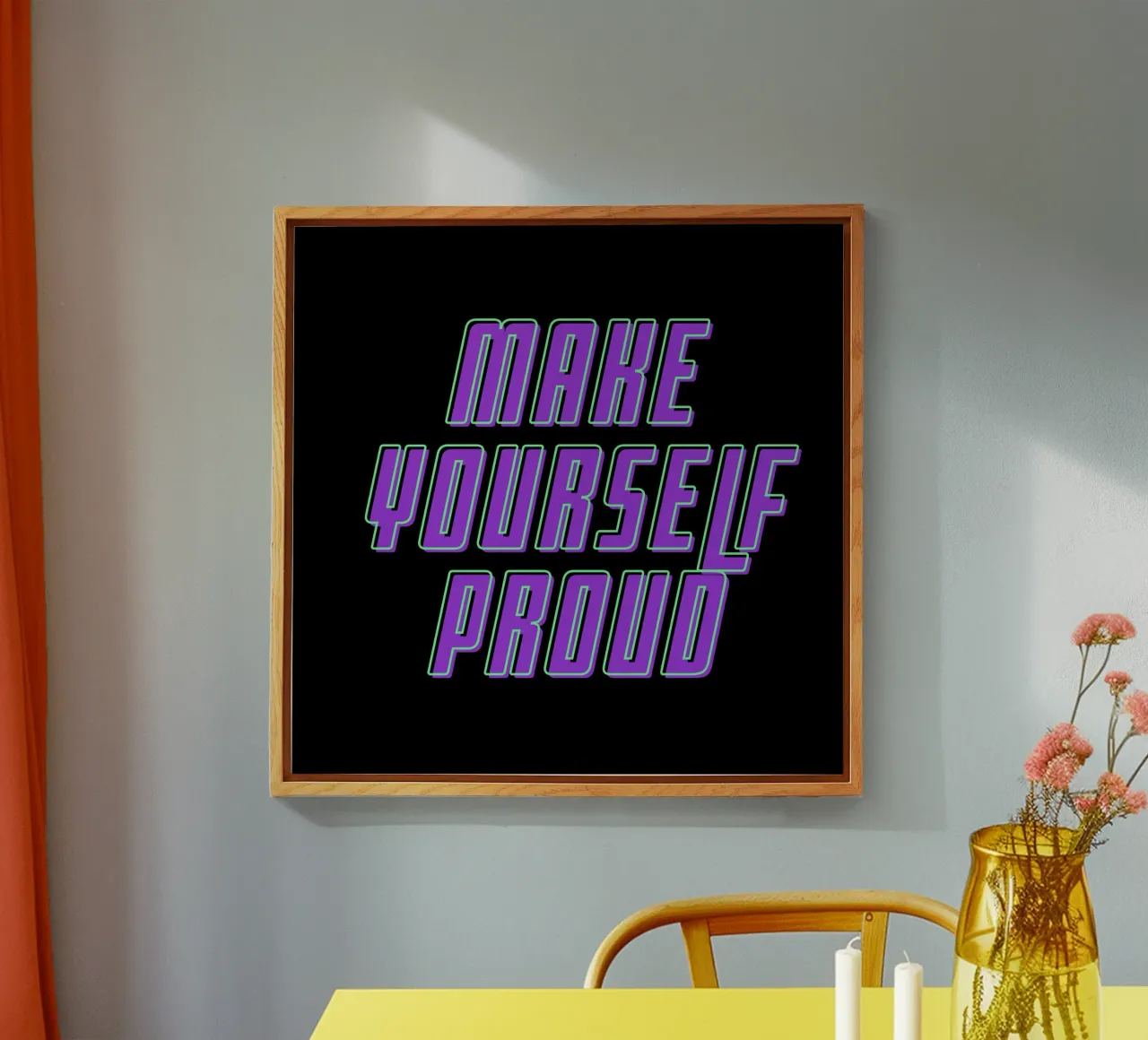 Rendetevi orgogliosi di voi stessi plexiglass da inspirational quote