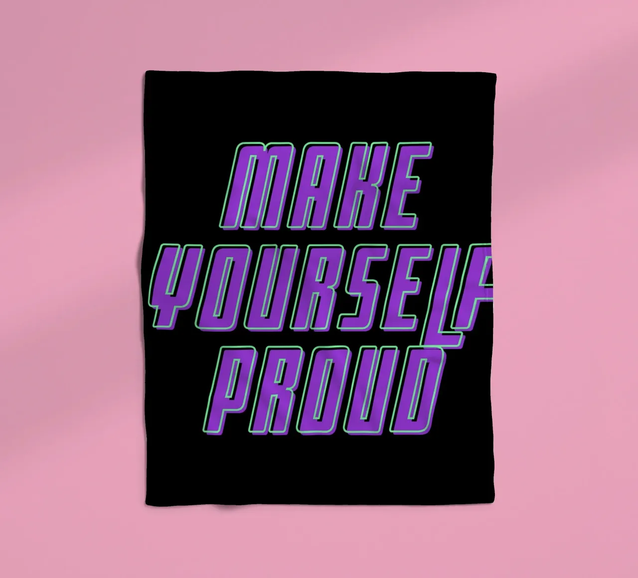 Rendetevi orgogliosi di voi stessi coperta in pile da inspirational quote
