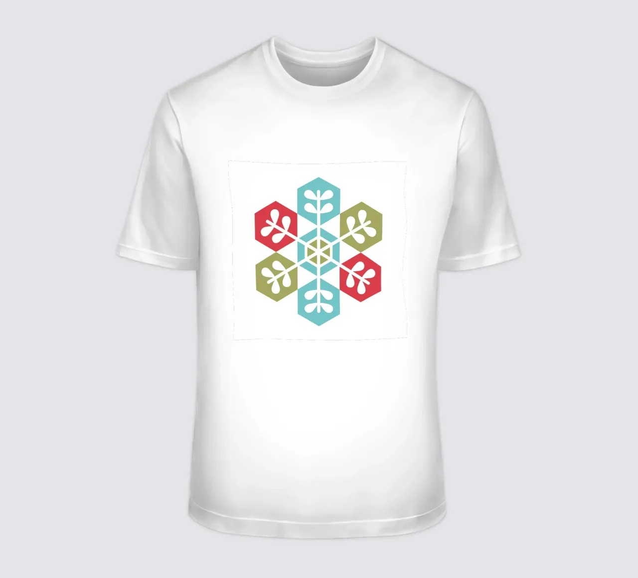Fiocco di neve geometrico t-shirt da Kim Hubball Studio