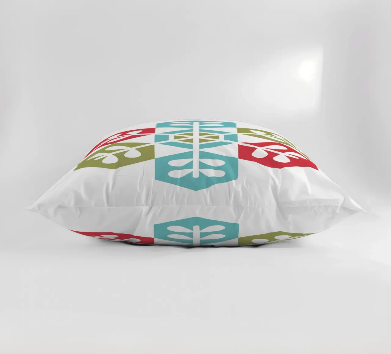 Fiocco di neve geometrico cuscino da Kim Hubball Studio