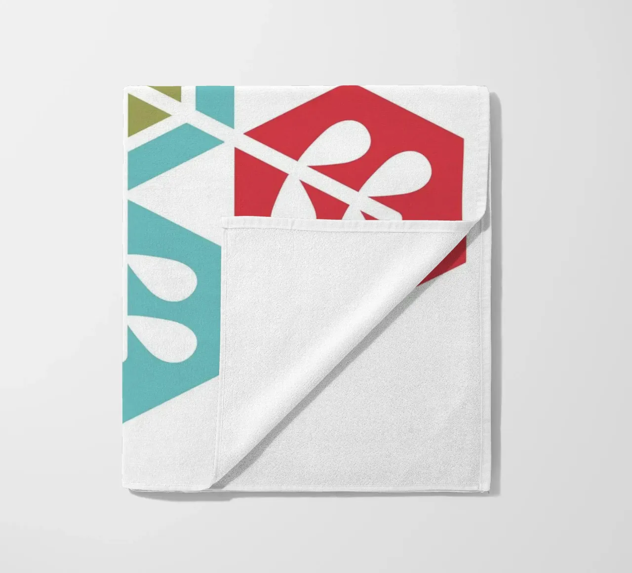 Fiocco di neve geometrico telo mare da Kim Hubball Studio