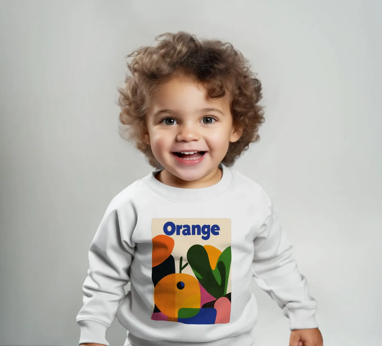 Grafica arancione felpa neonato da Pop and Fruits - Affiches & posters