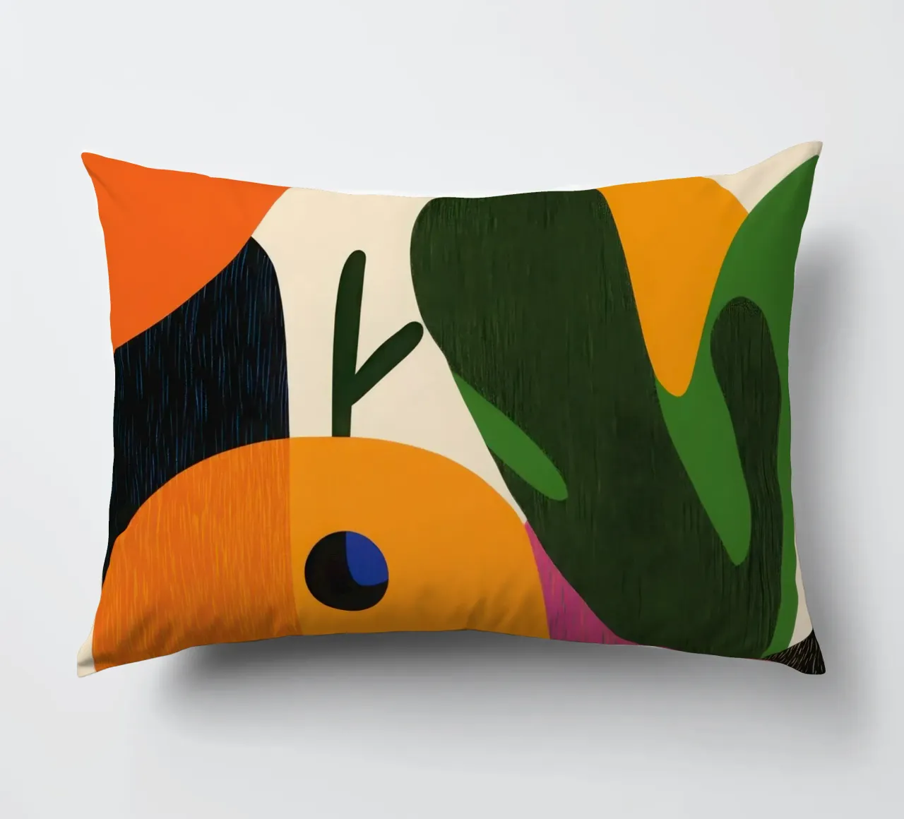 Grafica arancione cuscino da Pop and Fruits - Affiches & posters
