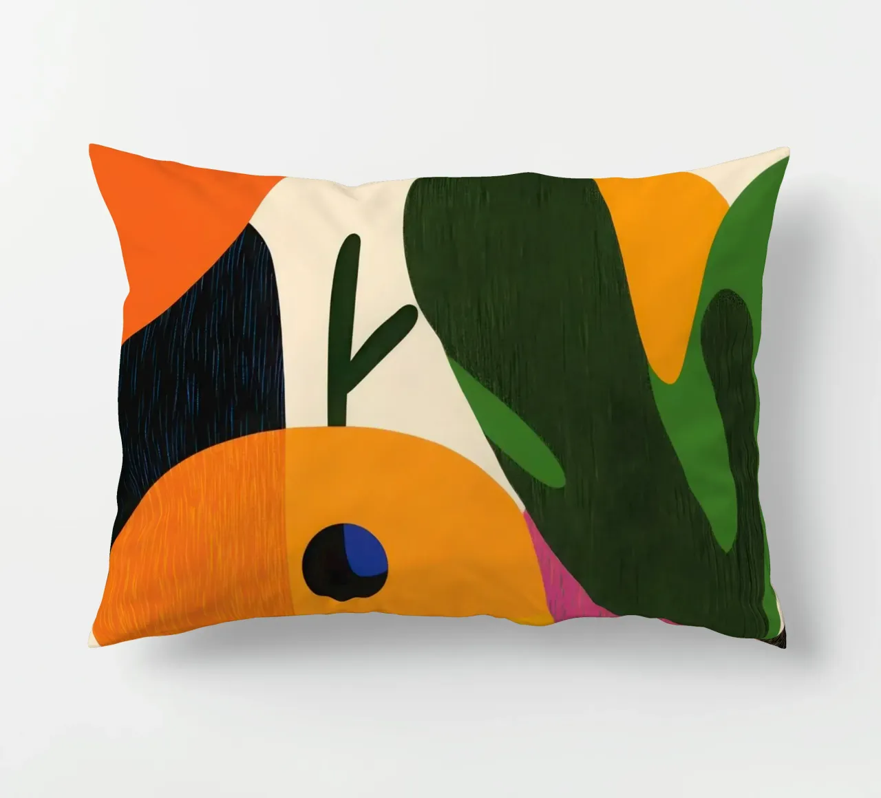 Grafica arancione cuscino da Pop and Fruits - Affiches & posters