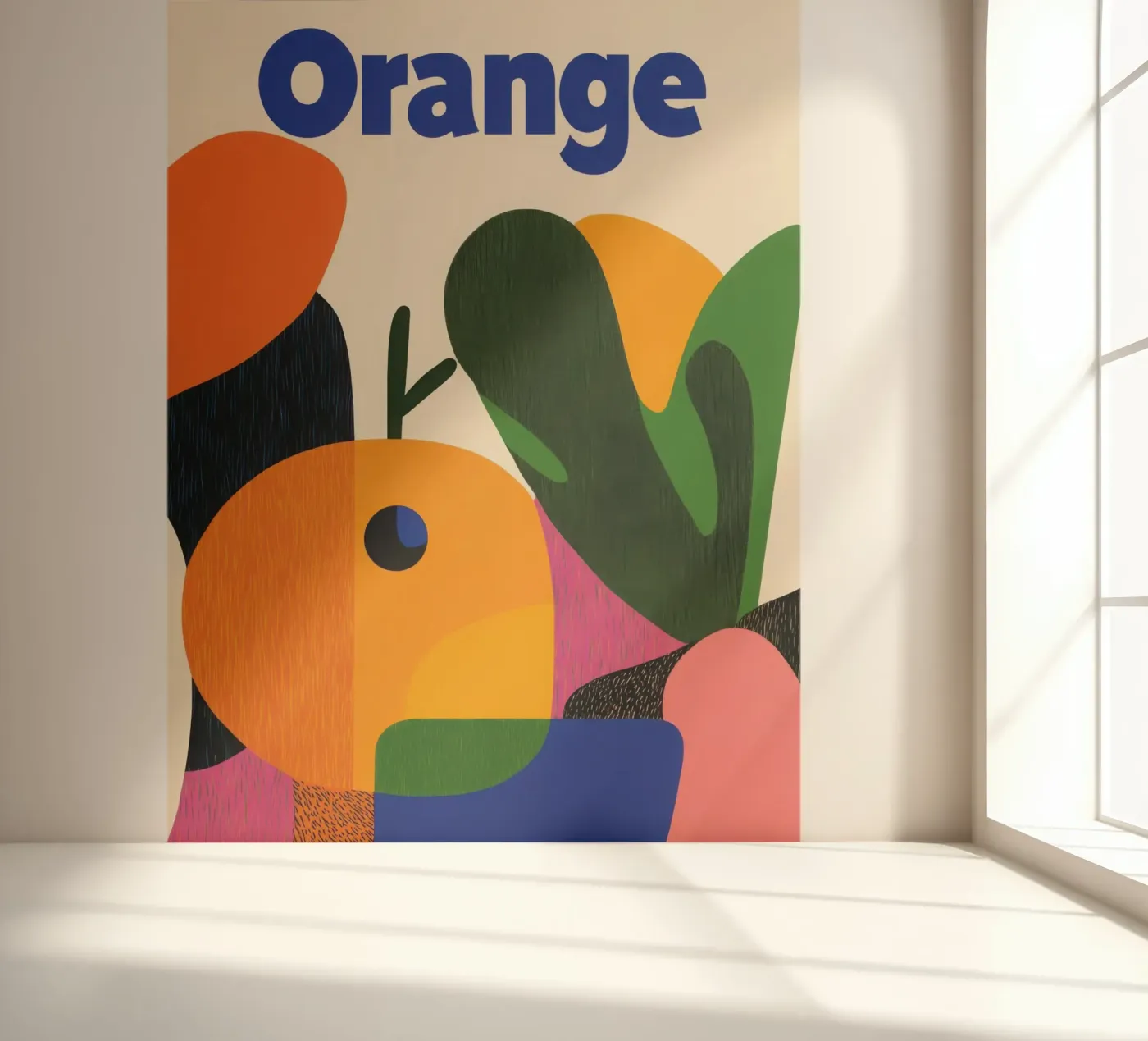 Oranje afbeeldingen fotobehang van Pop and Fruits - Affiches & posters