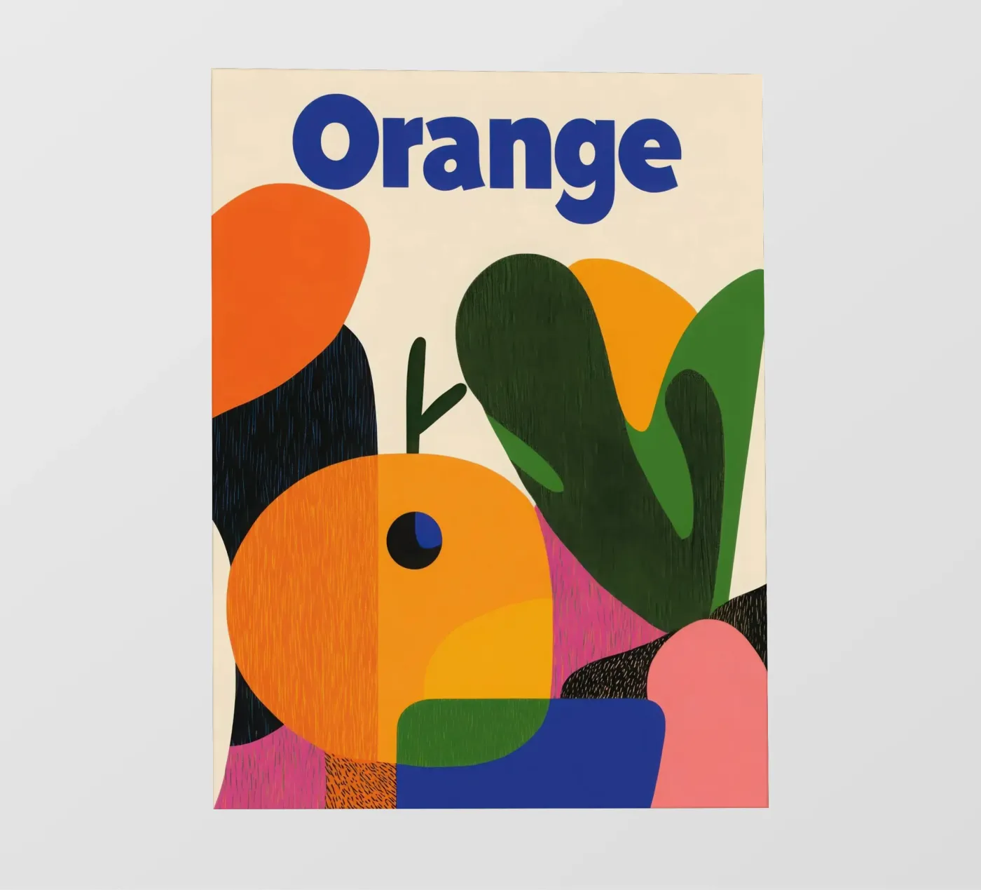 Oranje afbeeldingen fotobehang van Pop and Fruits - Affiches & posters