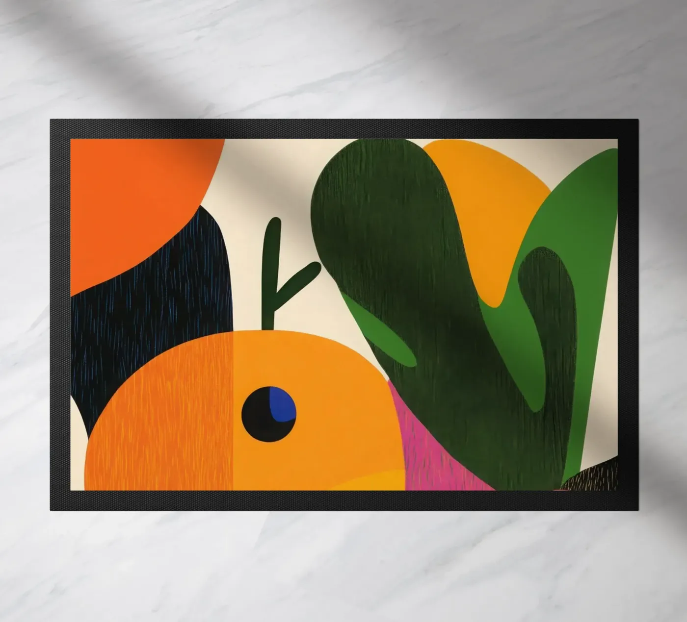 Orange Graphics deurmat van Pop and Fruits - Affiches & posters