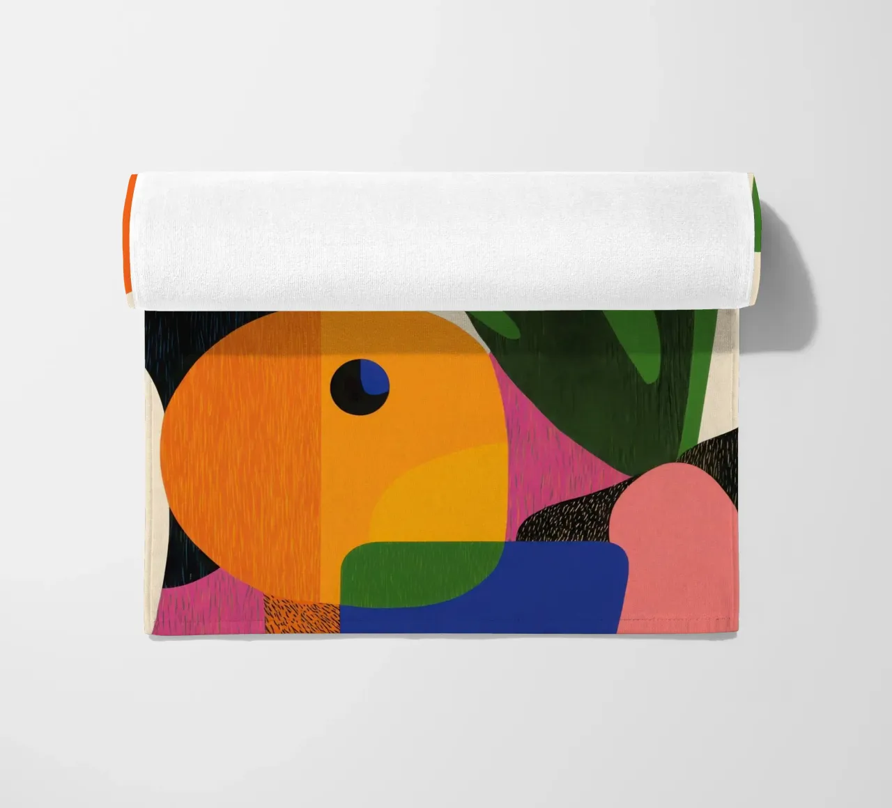 Grafica arancione telo mare da Pop and Fruits - Affiches & posters