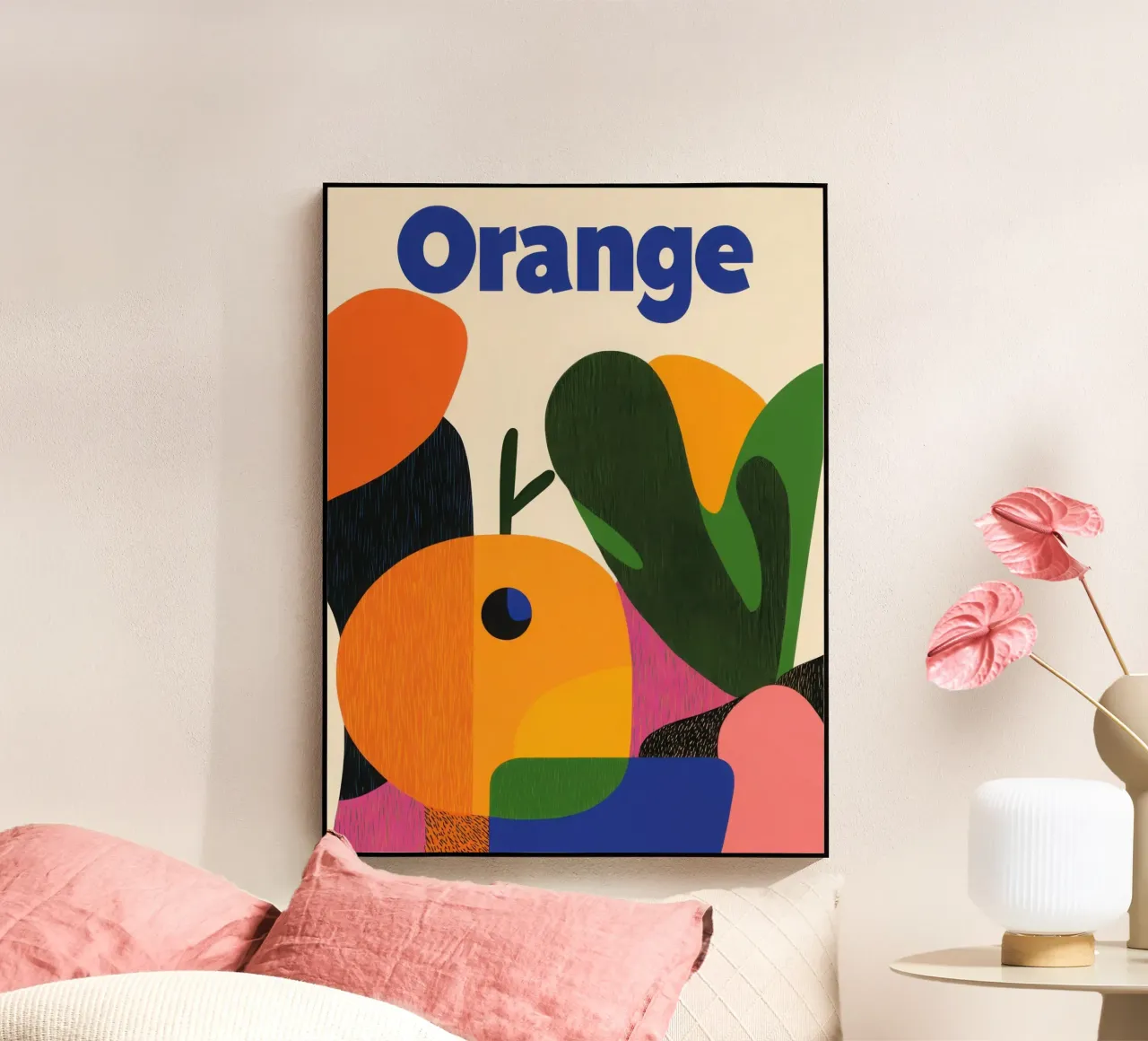 Orange Graphics plexiglass da Pop and Fruits - Affiches & posters