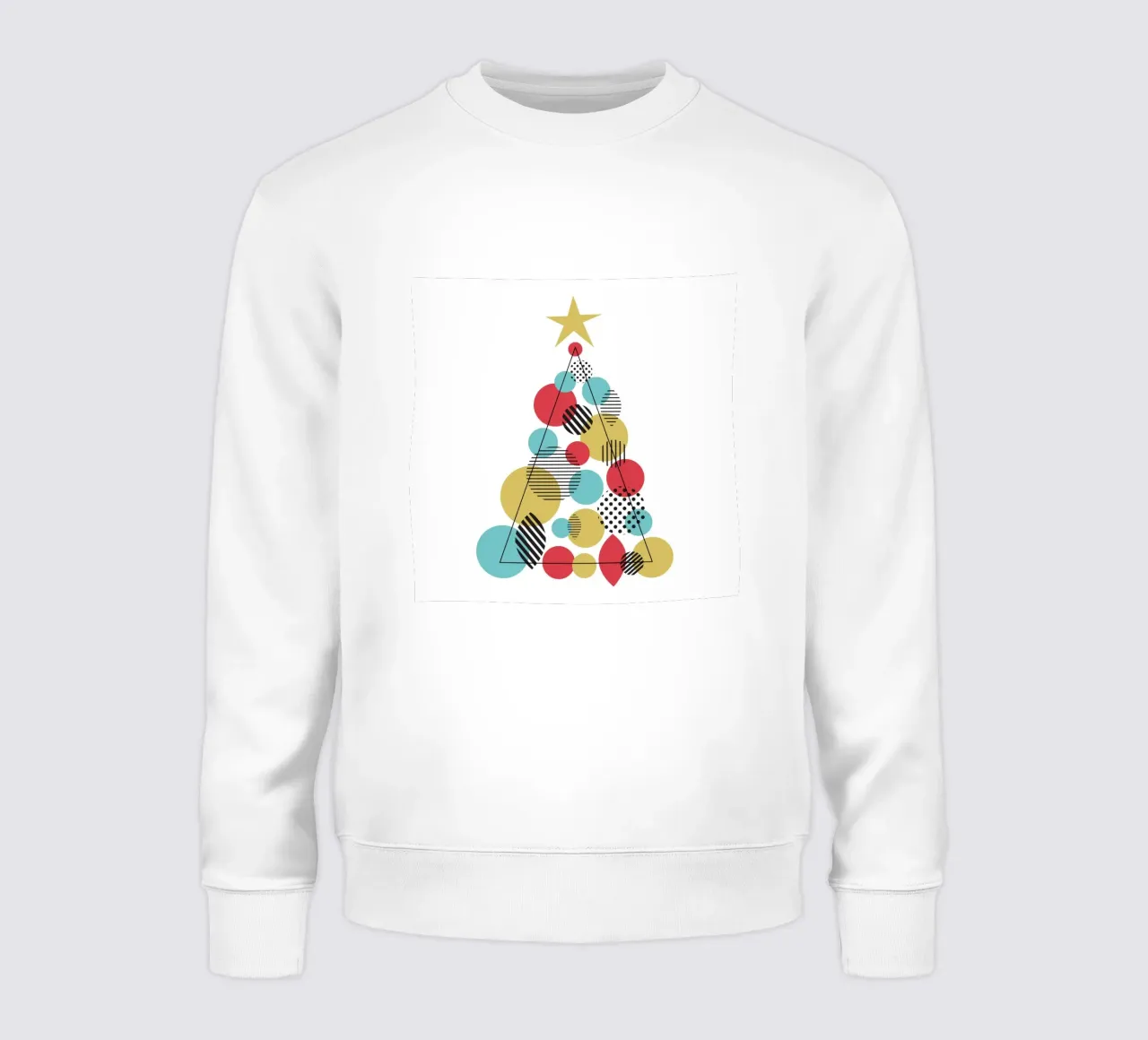 Albero di Natale geometrico felpa da Kim Hubball Studio