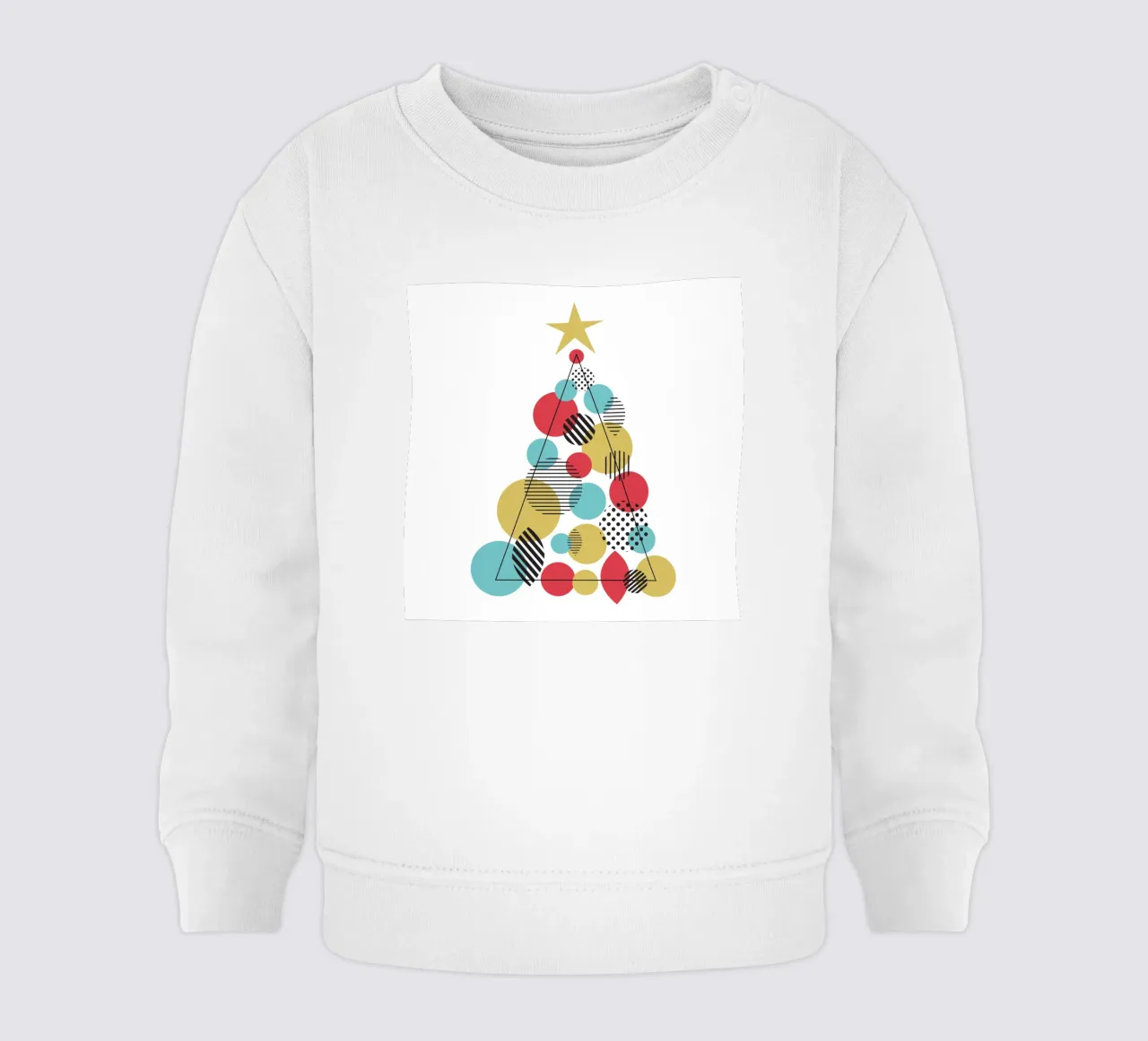Albero di Natale geometrico felpa neonato da Kim Hubball Studio