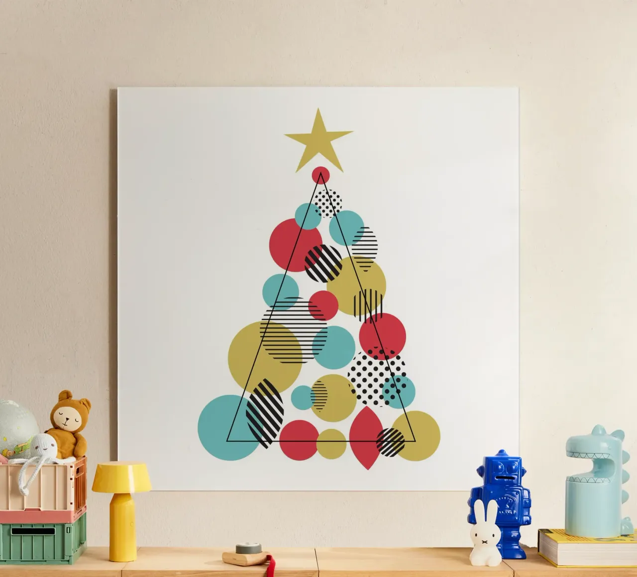 Albero di Natale geometrico plexiglass da Kim Hubball Studio