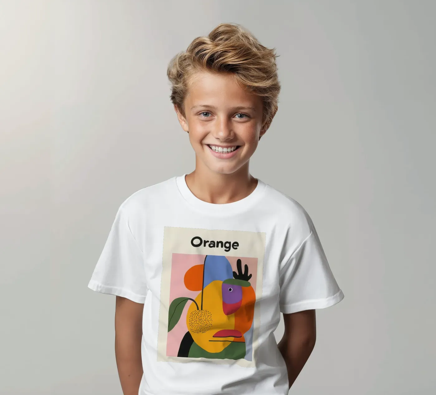 Farbzusammensetzung Kinder T-Shirt von Pop and Fruits - Affiches & posters