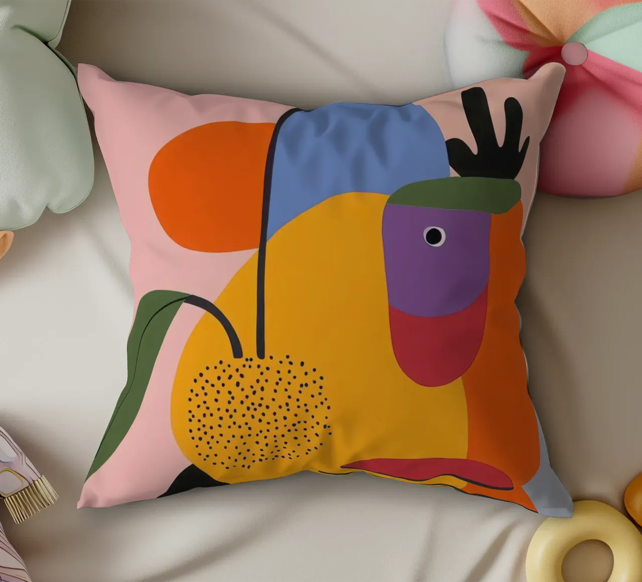 Composizione del colore cuscino da Pop and Fruits - Affiches & posters