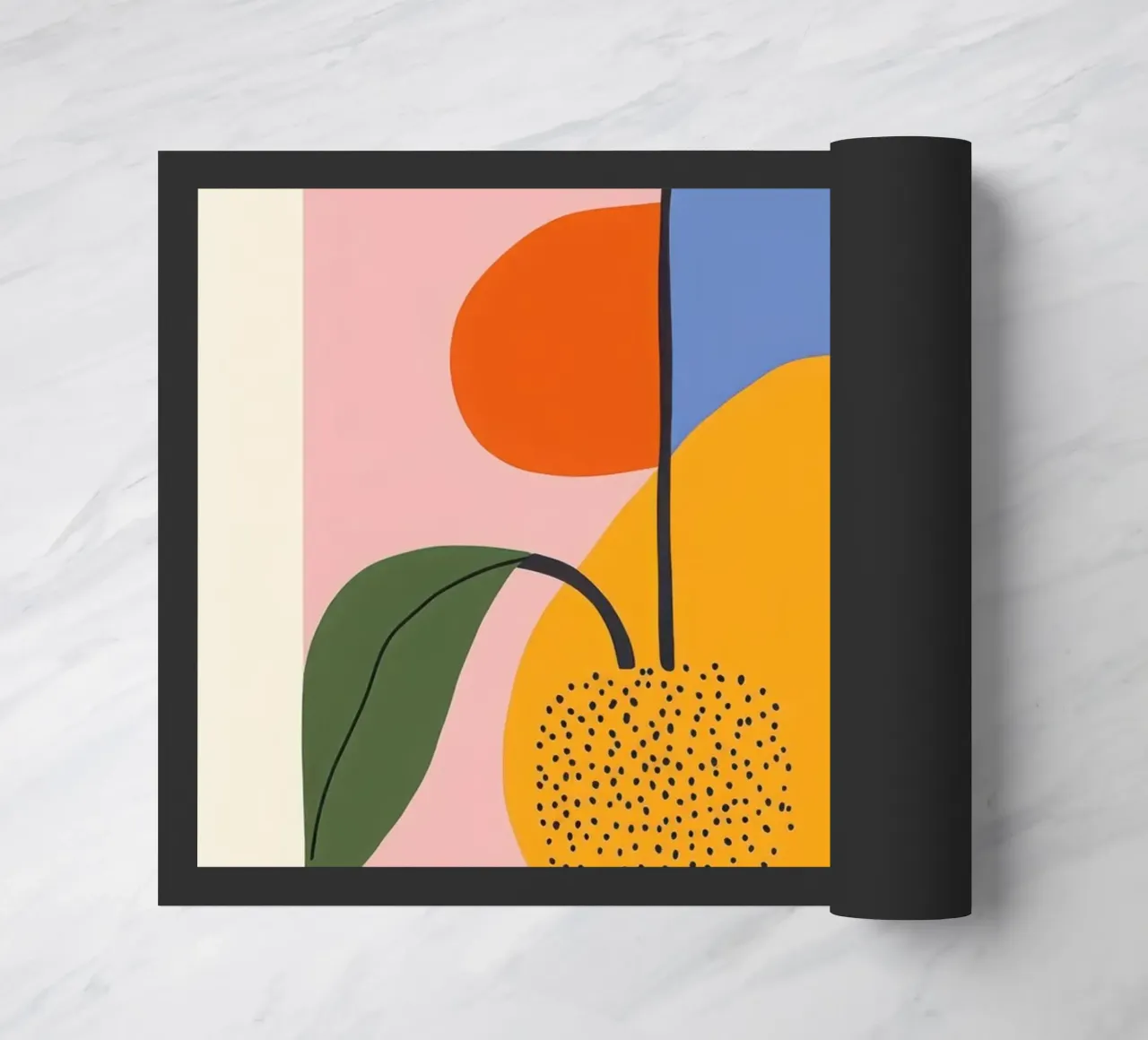 Composition couleurs paillasson de Pop and Fruits - Affiches & posters