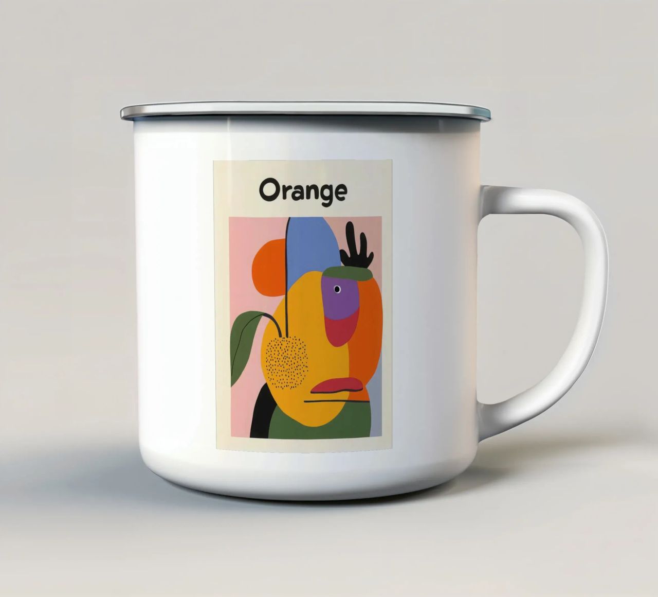 Composizione del colore tazza in smalto da Pop and Fruits - Affiches & posters