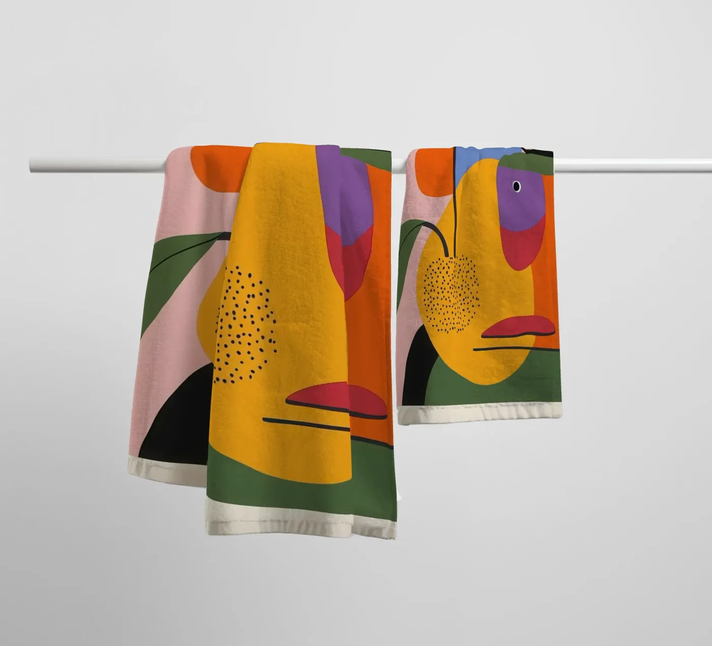 Colour composition towel by Pop and Fruits - Affiches & posters