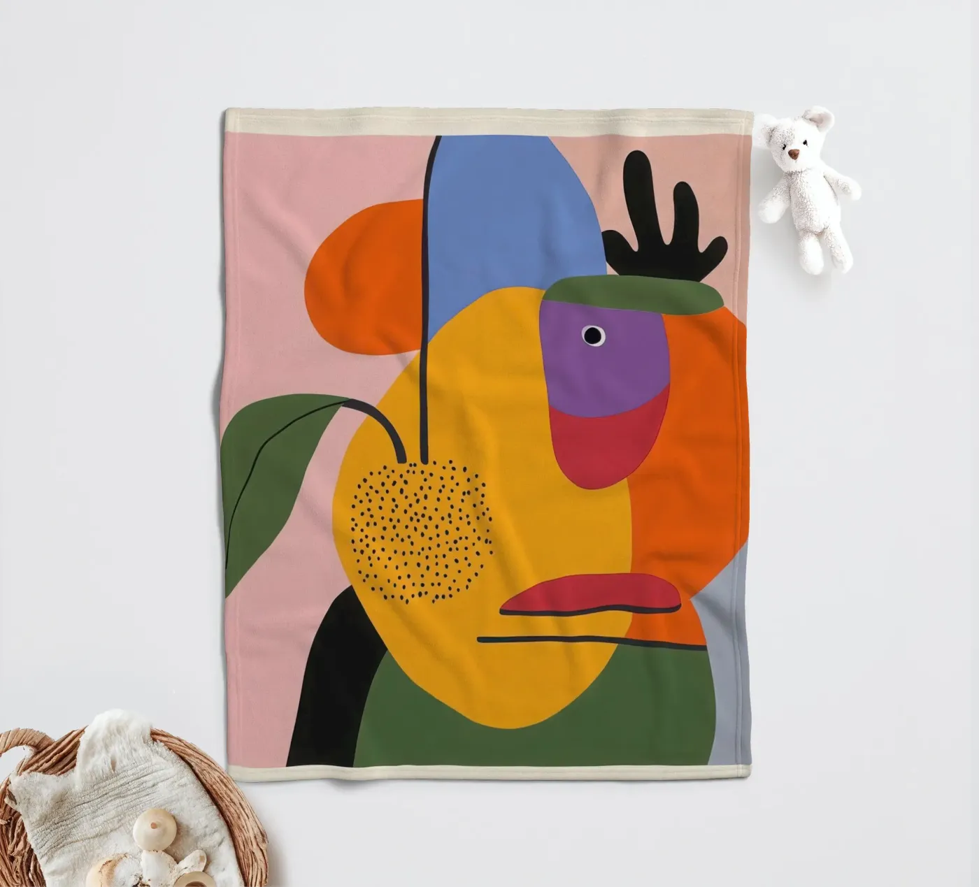 Colour composition Fleecedecke von Pop and Fruits - Affiches & posters