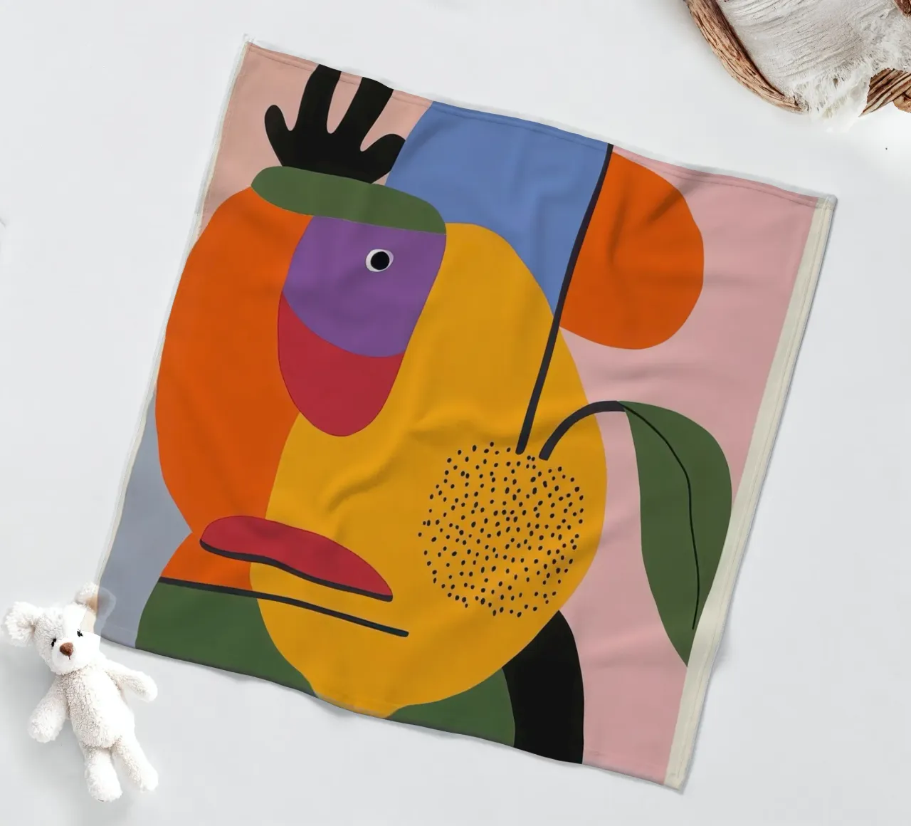 Composizione del colore coperta in pile da Pop and Fruits - Affiches & posters