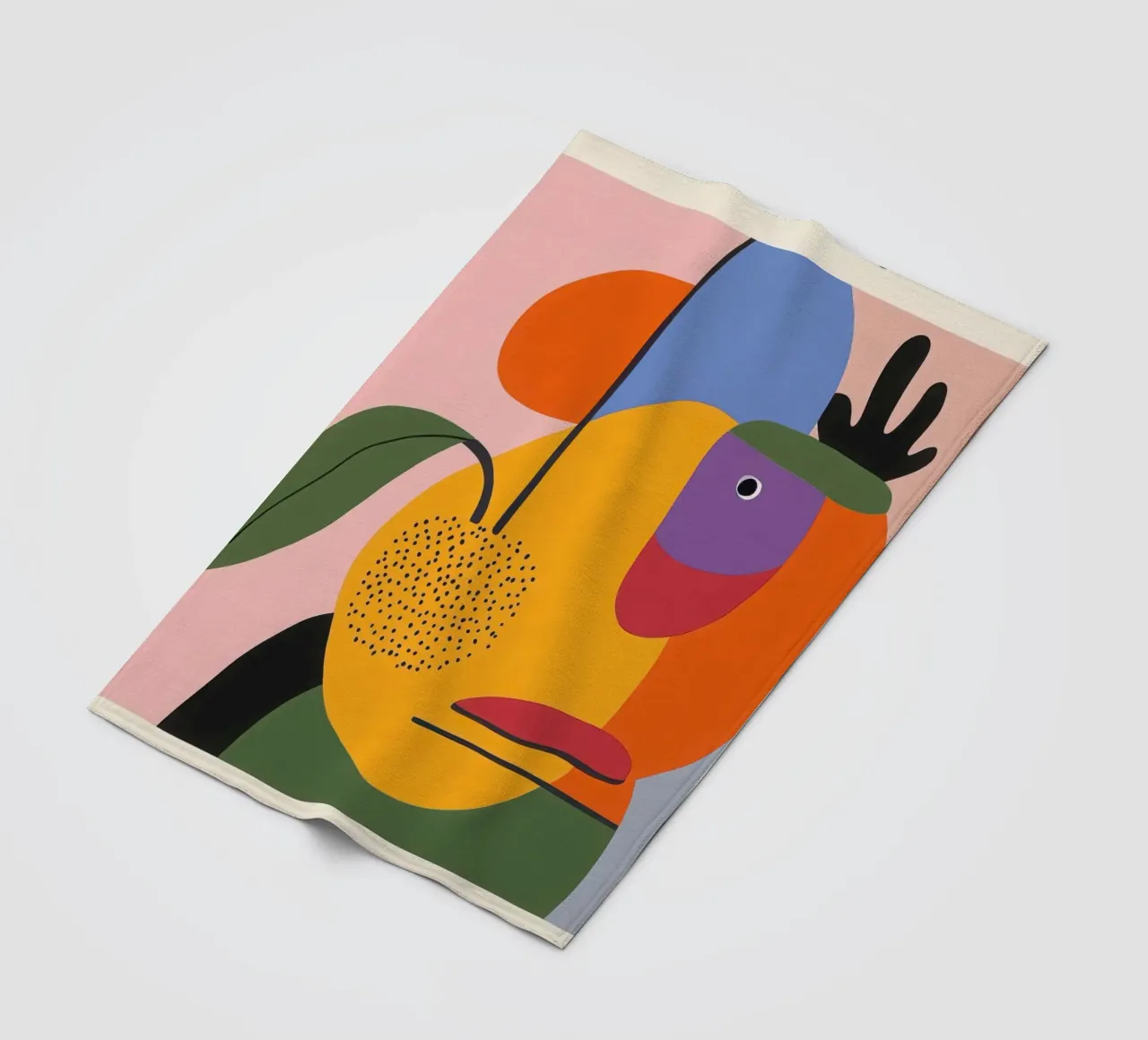 Colour composition Fleecedecke von Pop and Fruits - Affiches & posters