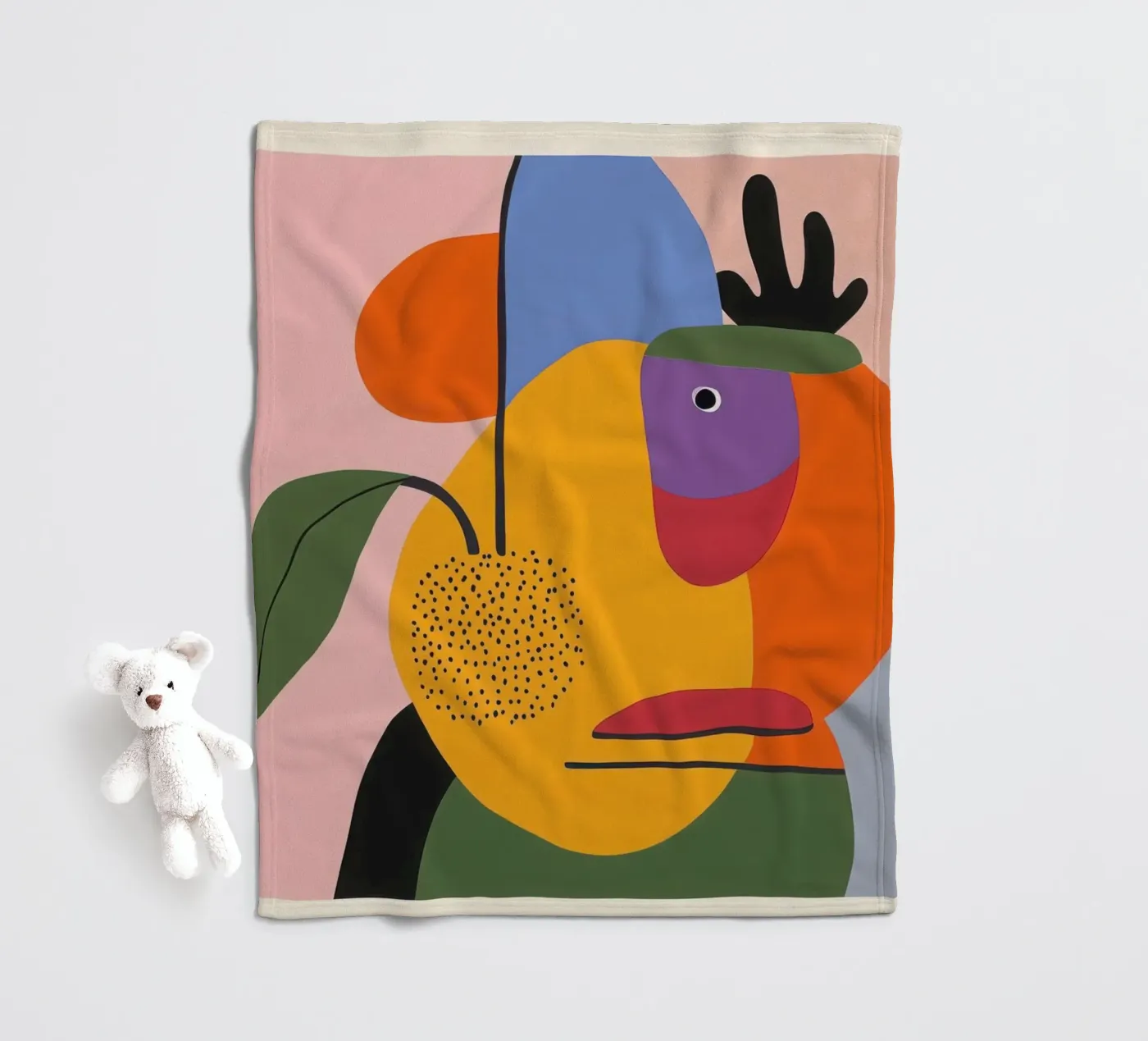 Colour composition Fleecedecke von Pop and Fruits - Affiches & posters