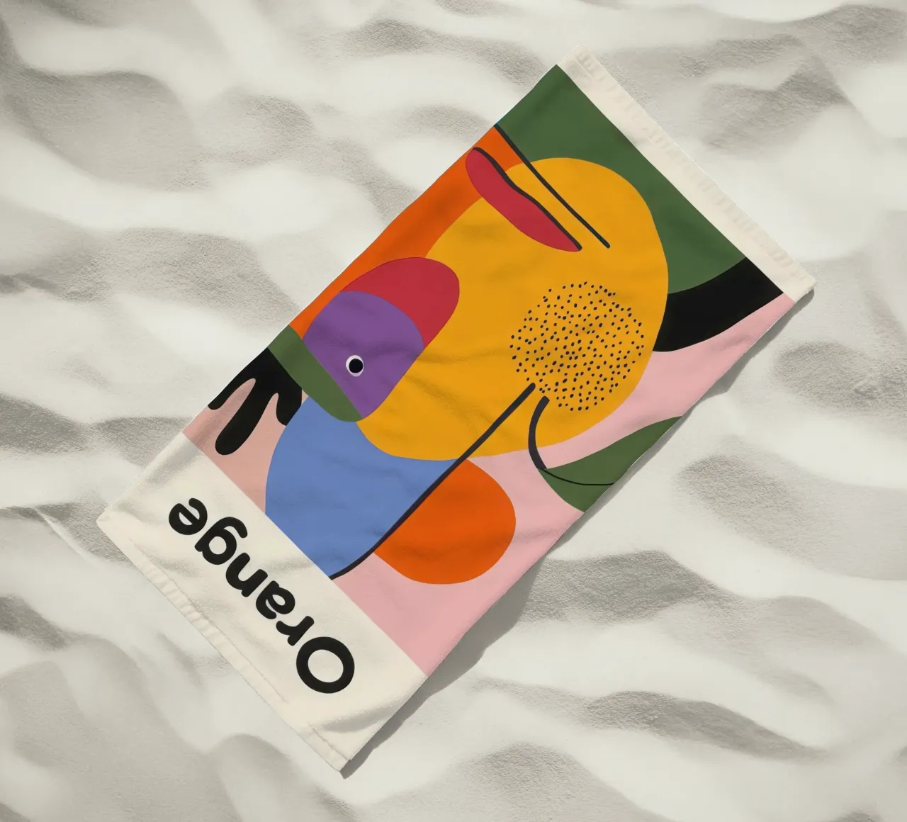 Kleursamenstelling strandhanddoek van Pop and Fruits - Affiches & posters