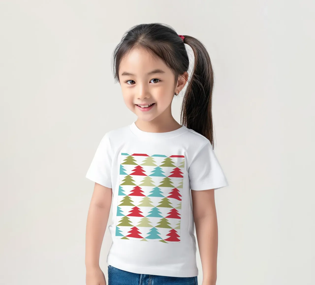 Geometrisch Boompatroon kinder t-shirt van Kim Hubball Studio