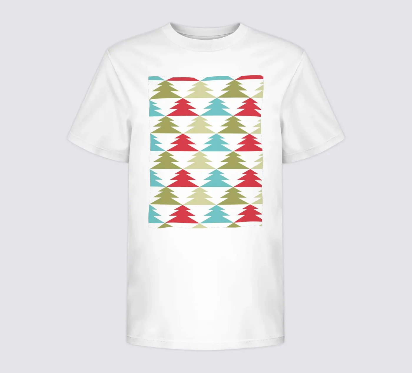 Geometric Tree Pattern kids t-shirt by Kim Hubball Studio